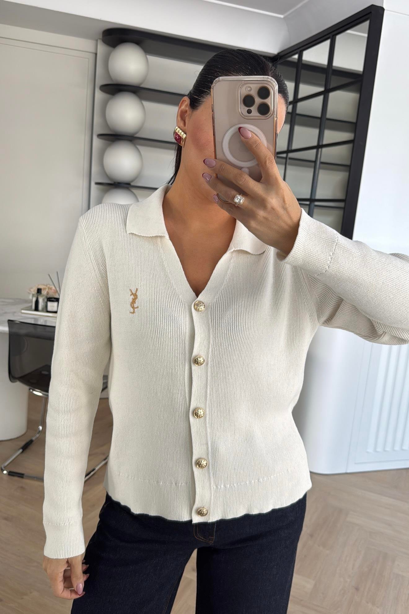 GOLD DÜĞMELİ MARKA MODEL HIRKA SİYAH 