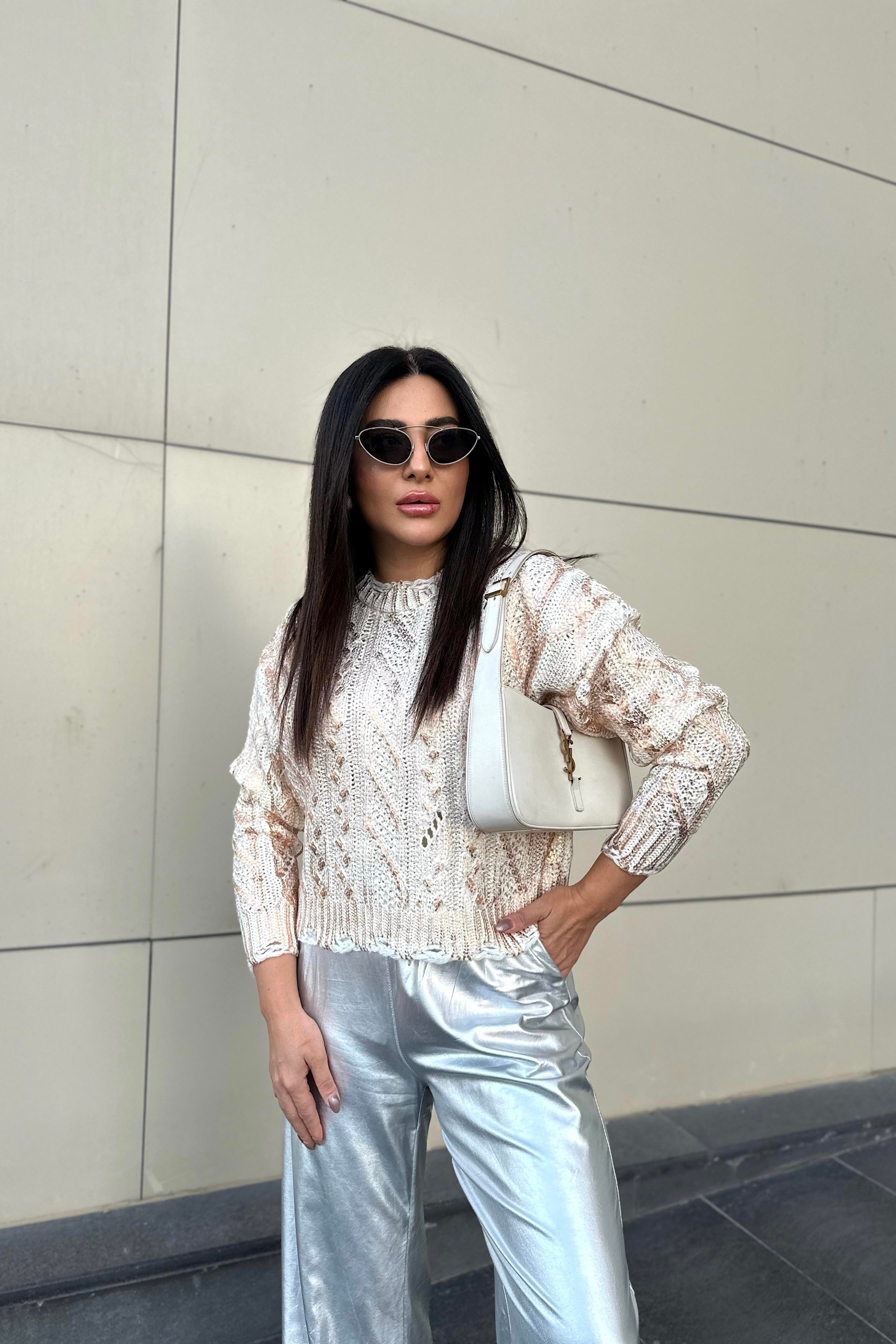 Gold Varaklı Marka Model Triko