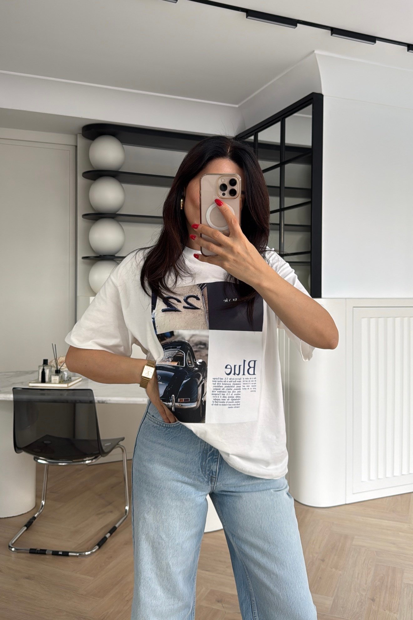 GRAFİK BASKILI OVERSİZE TİŞÖRT 