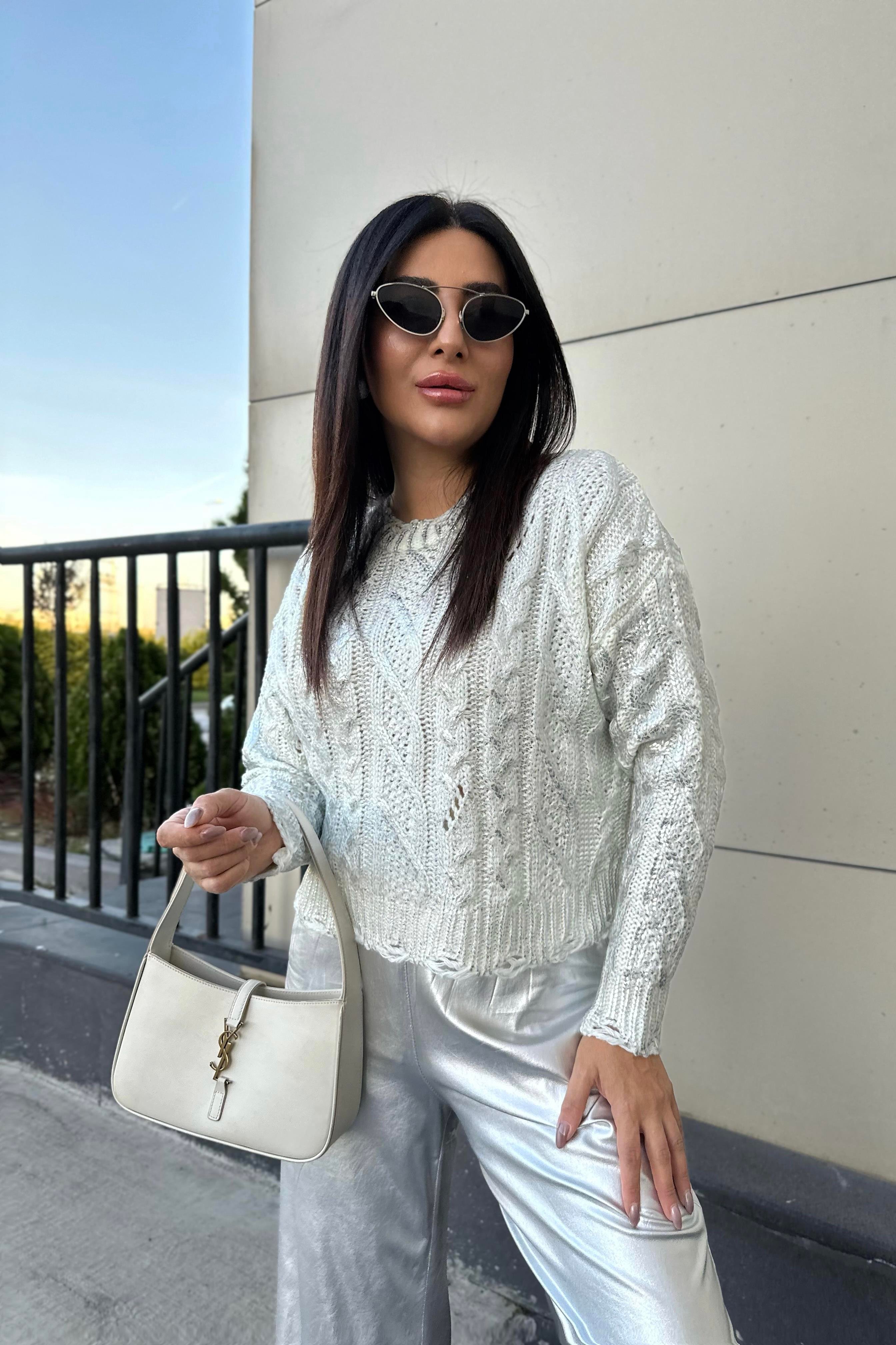 Gümüş Varaklı Marka Model Triko