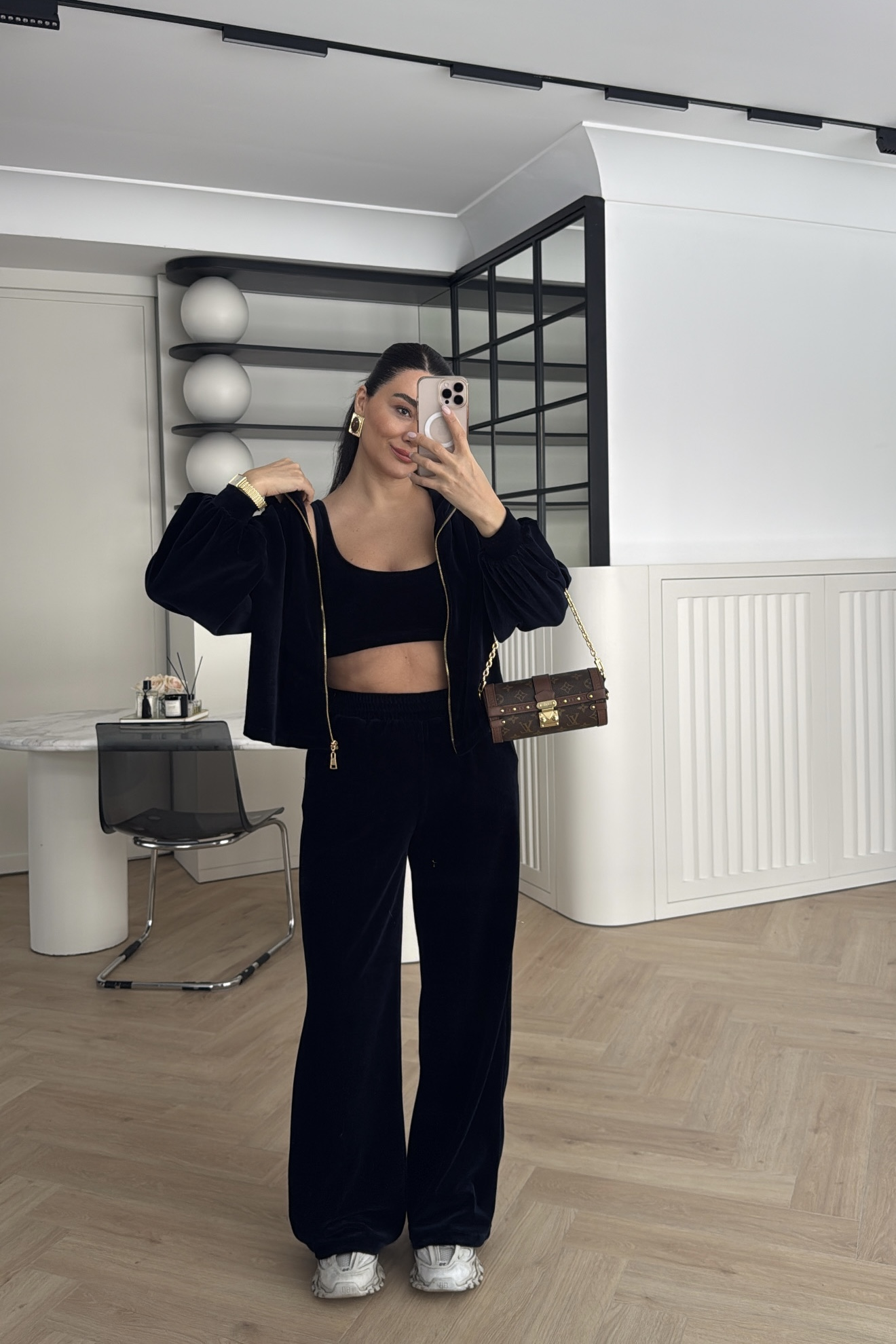 KADİFE TAKIM ÜÇLÜ LACİVERT 