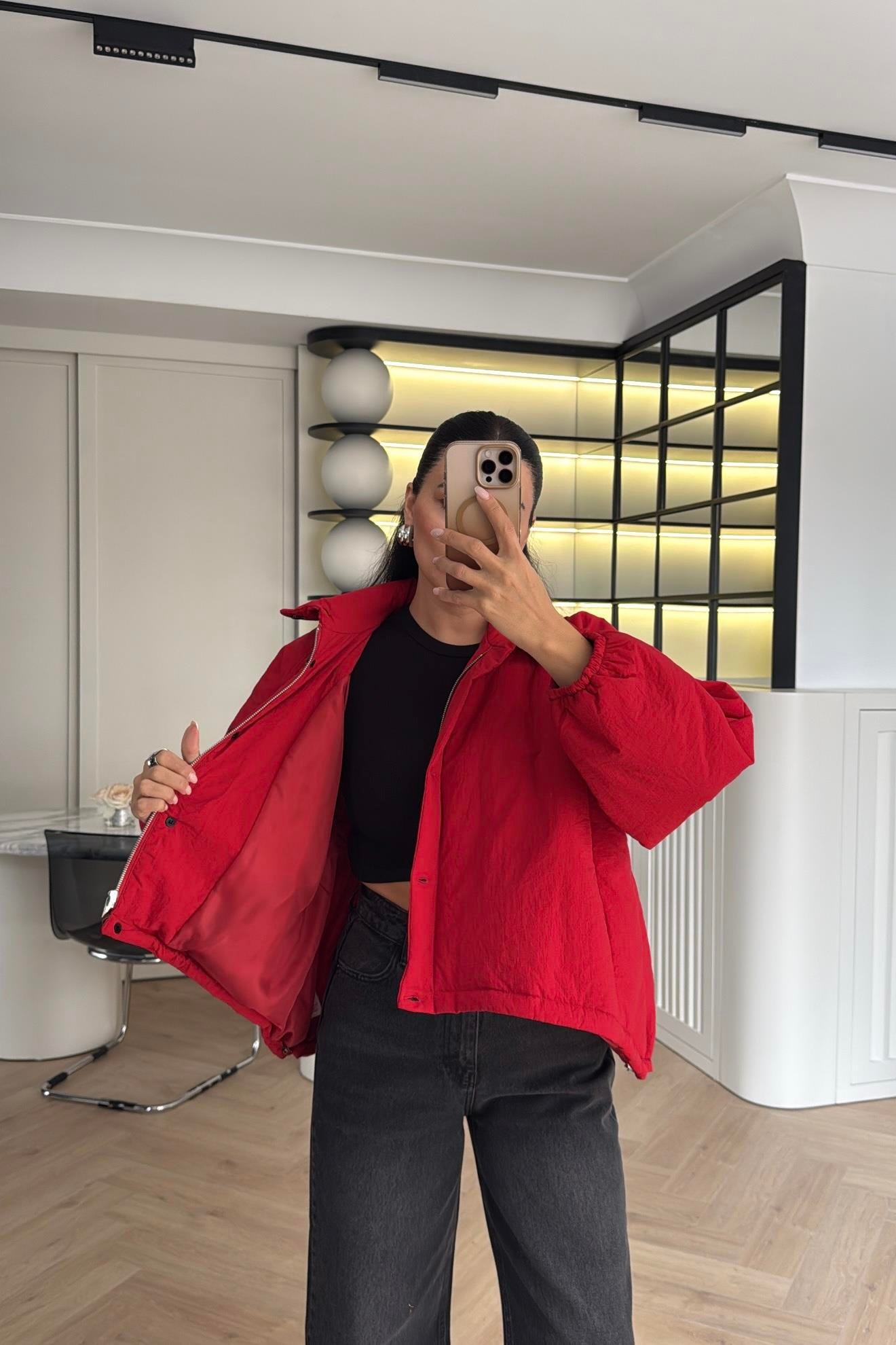 KIRMIZI ELYAF DOLGULU MONT