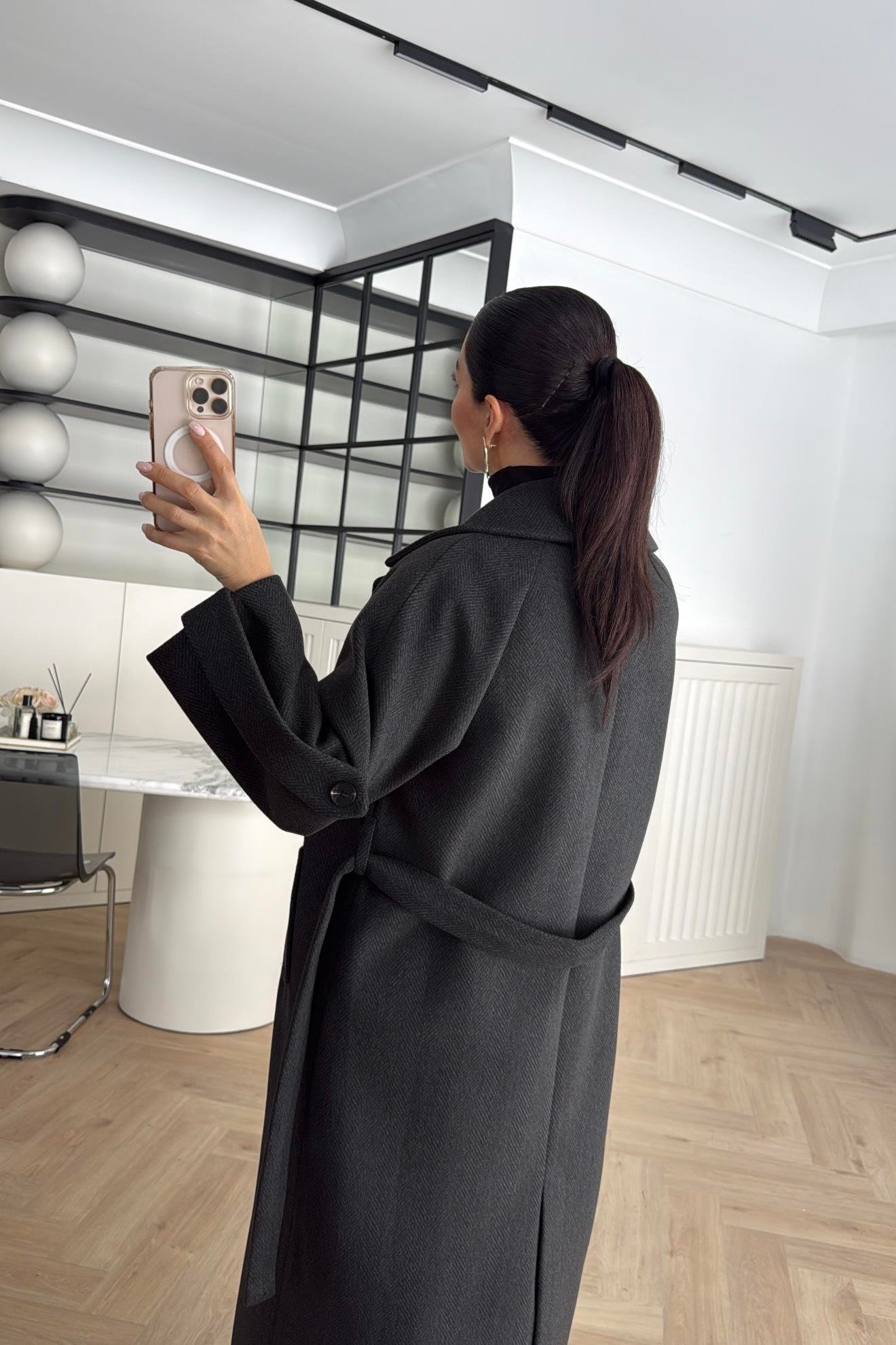 KOL DETAY BALIKSIRTI PREMİUM KAŞE KABAN SİYAH