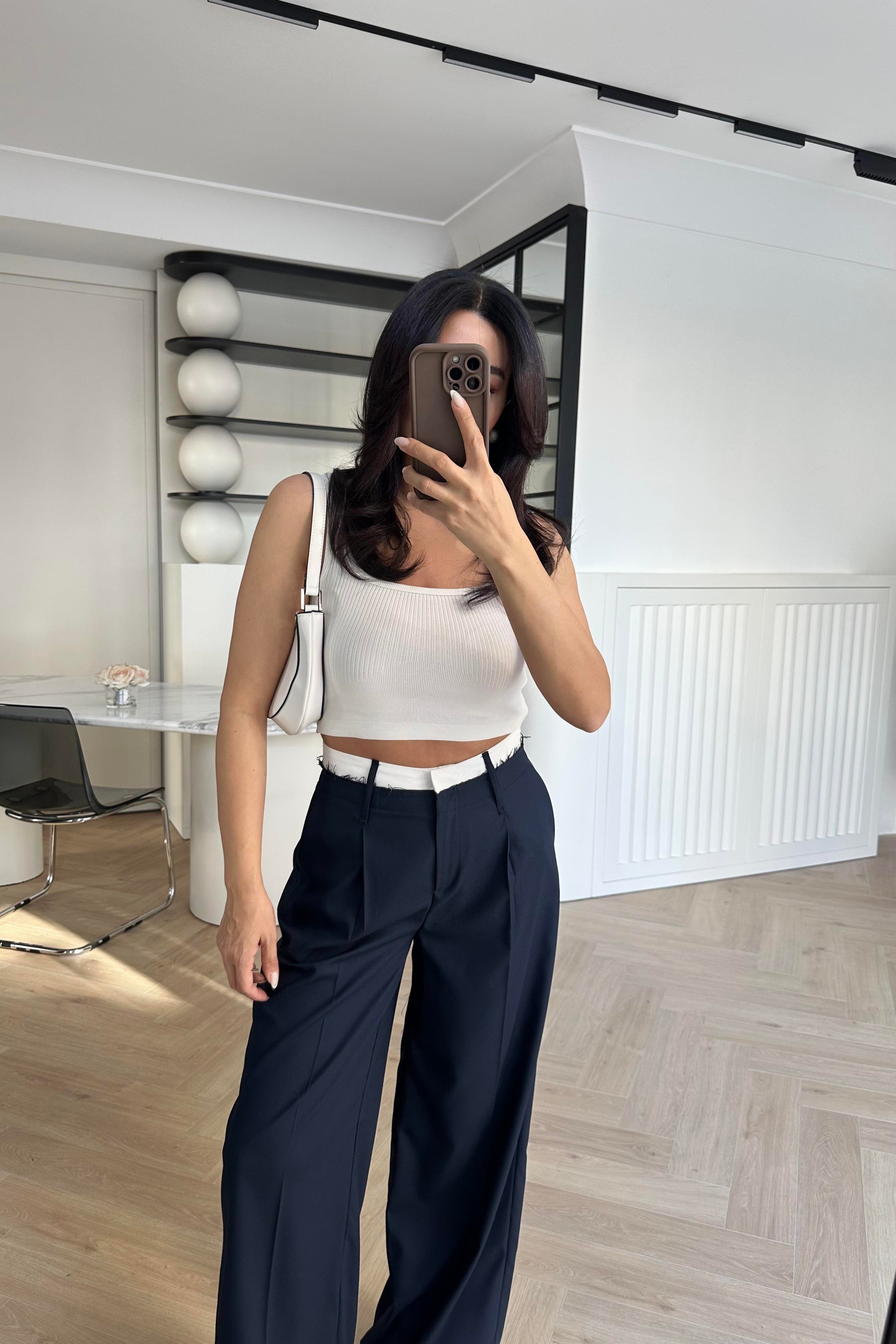 Laci Bel Detaylı Premium Palazzo Pantolon