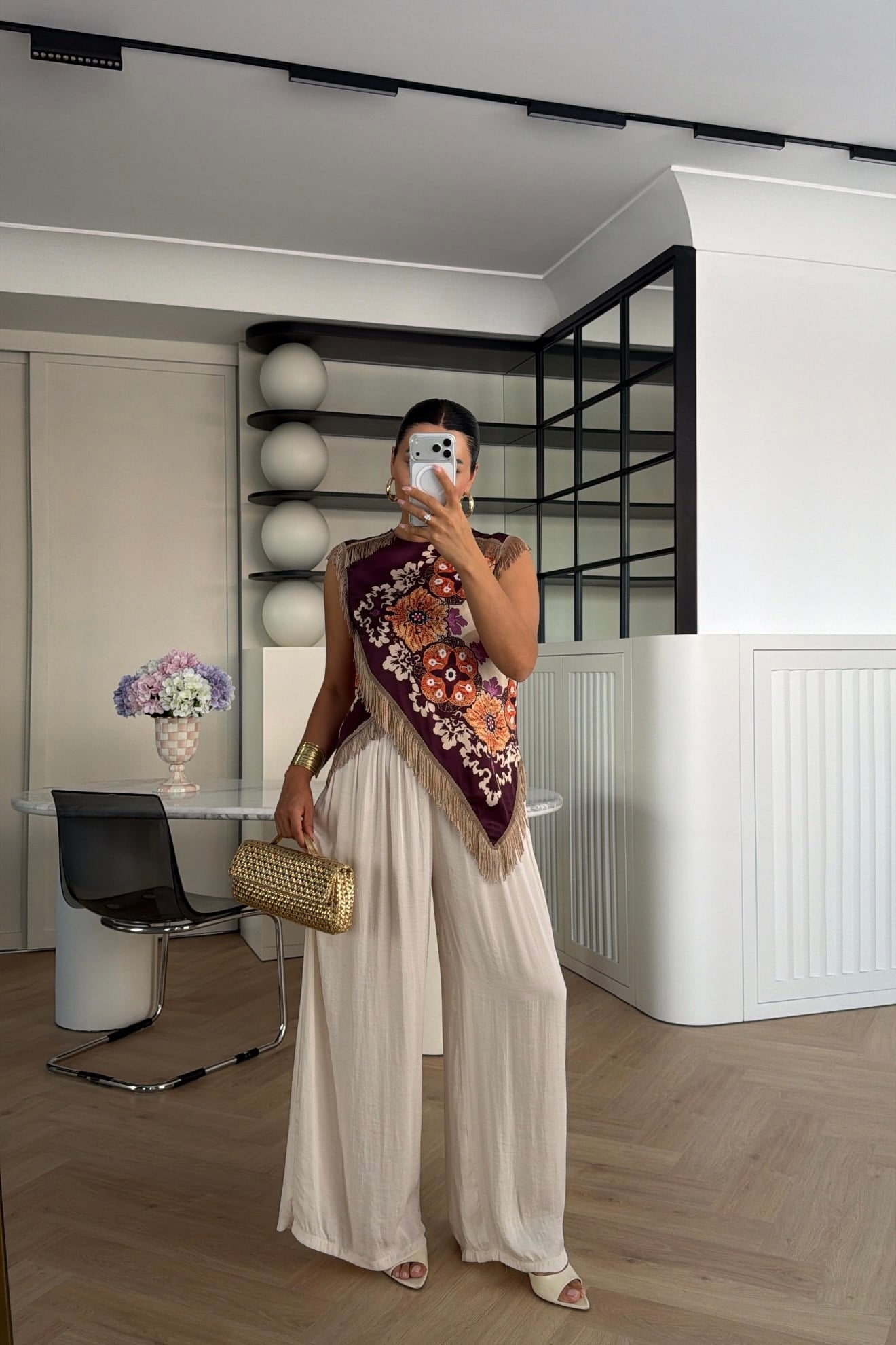 MARKA MODEL ASİMETRİK PÜSKÜLLÜ BLUZ MÜRDÜM 