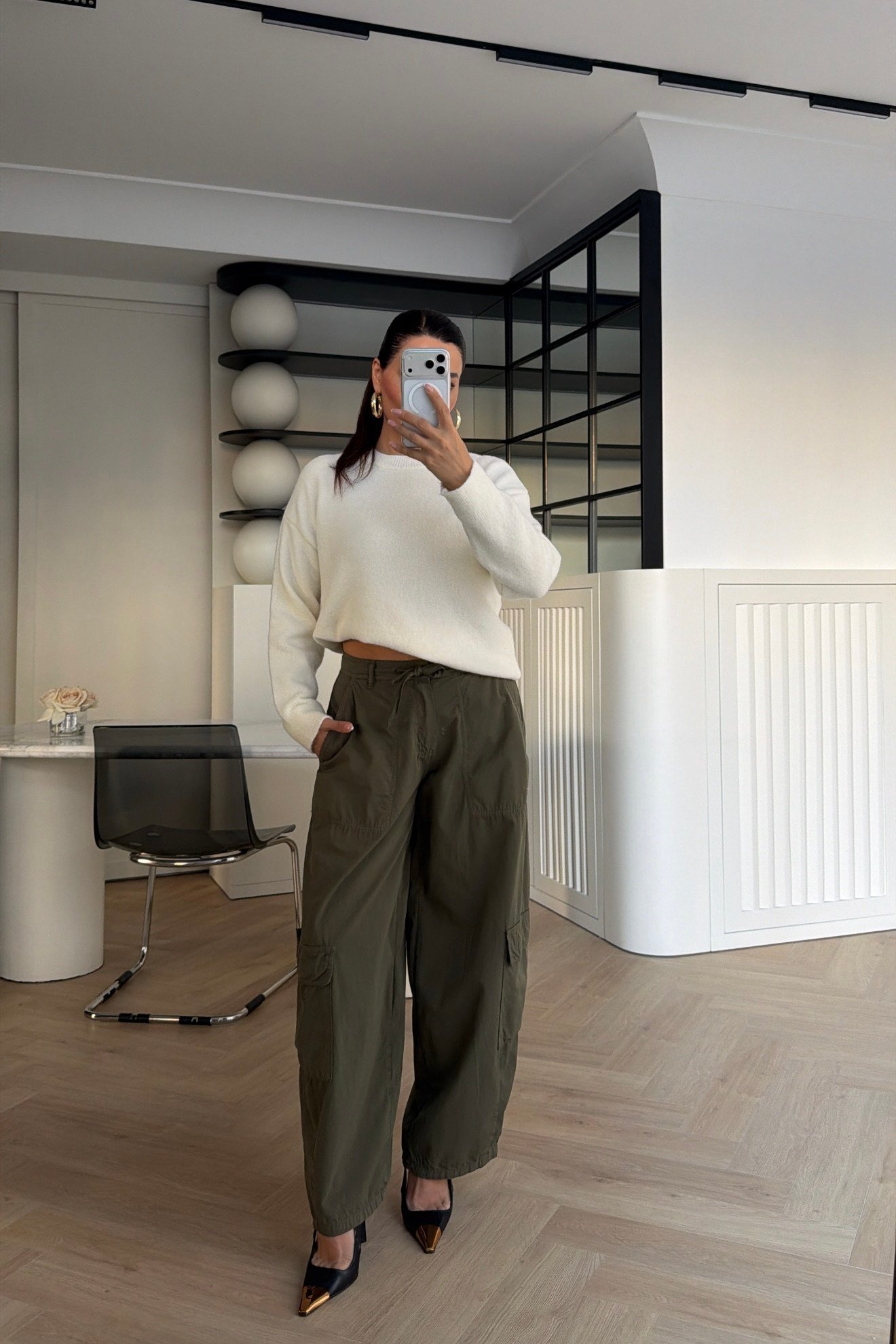 Marka Model Belden Bağlamalı Kargo Pantolon Haki 