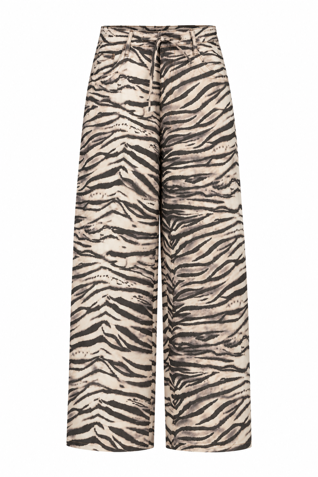 Marka Model Geniş Paça Zebra Pantolon 