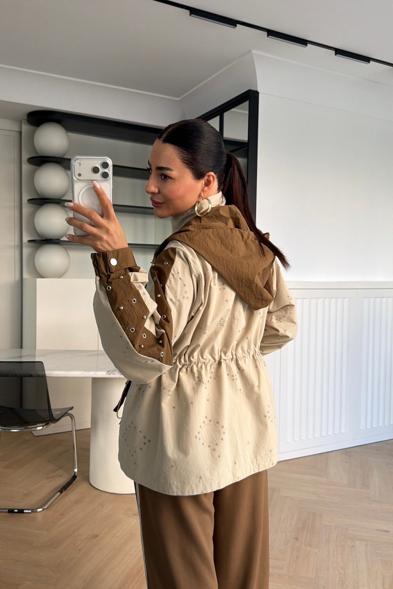 MARKA MODEL KAPŞONLU PANTOLON TAKIM HAKİ 