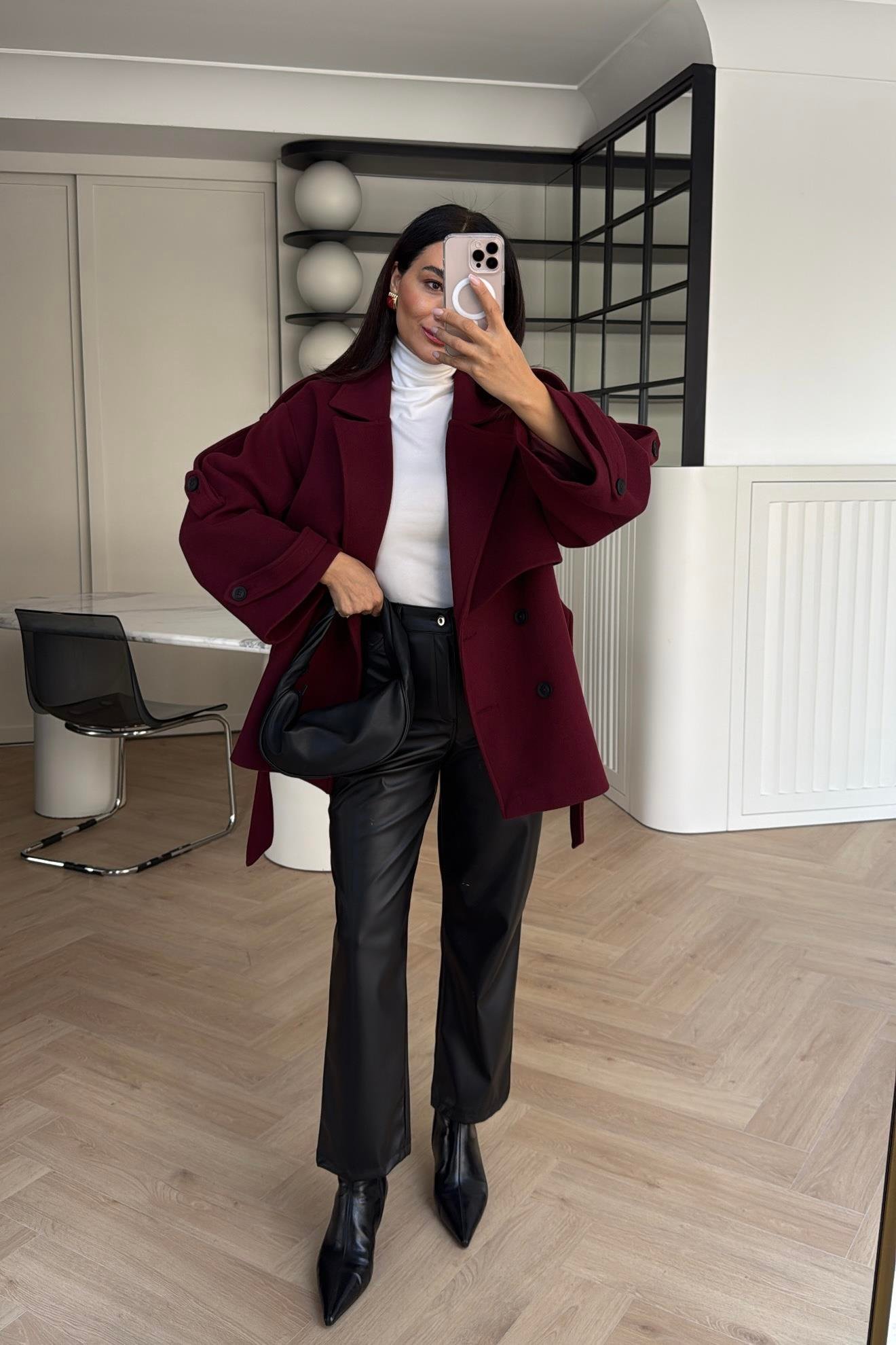 MARKA MODEL YÜKSEL BEL DERİ PANTOLON