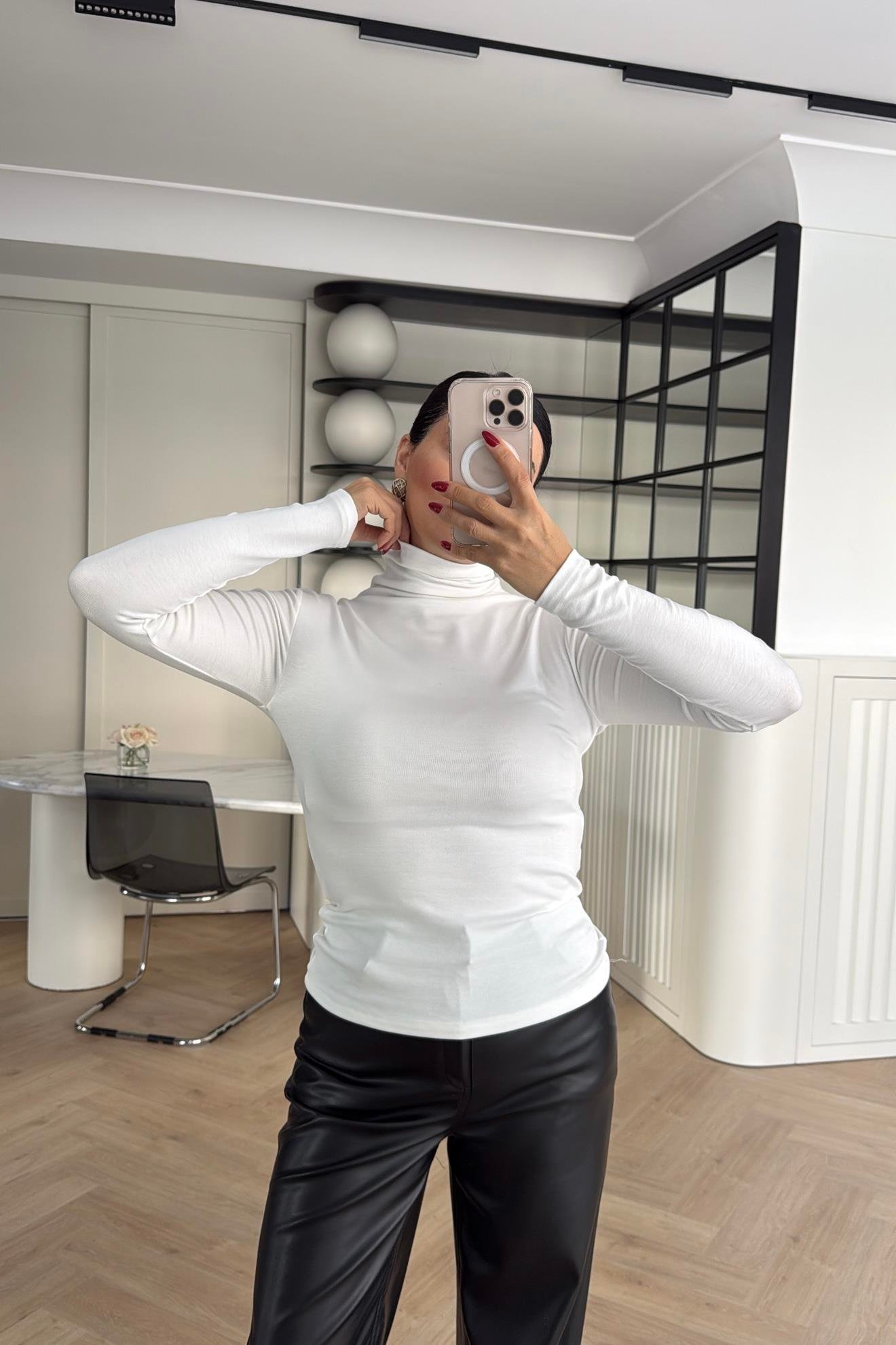 MASSİ MODEL BALIKÇI YAKA BLUZ EKRU