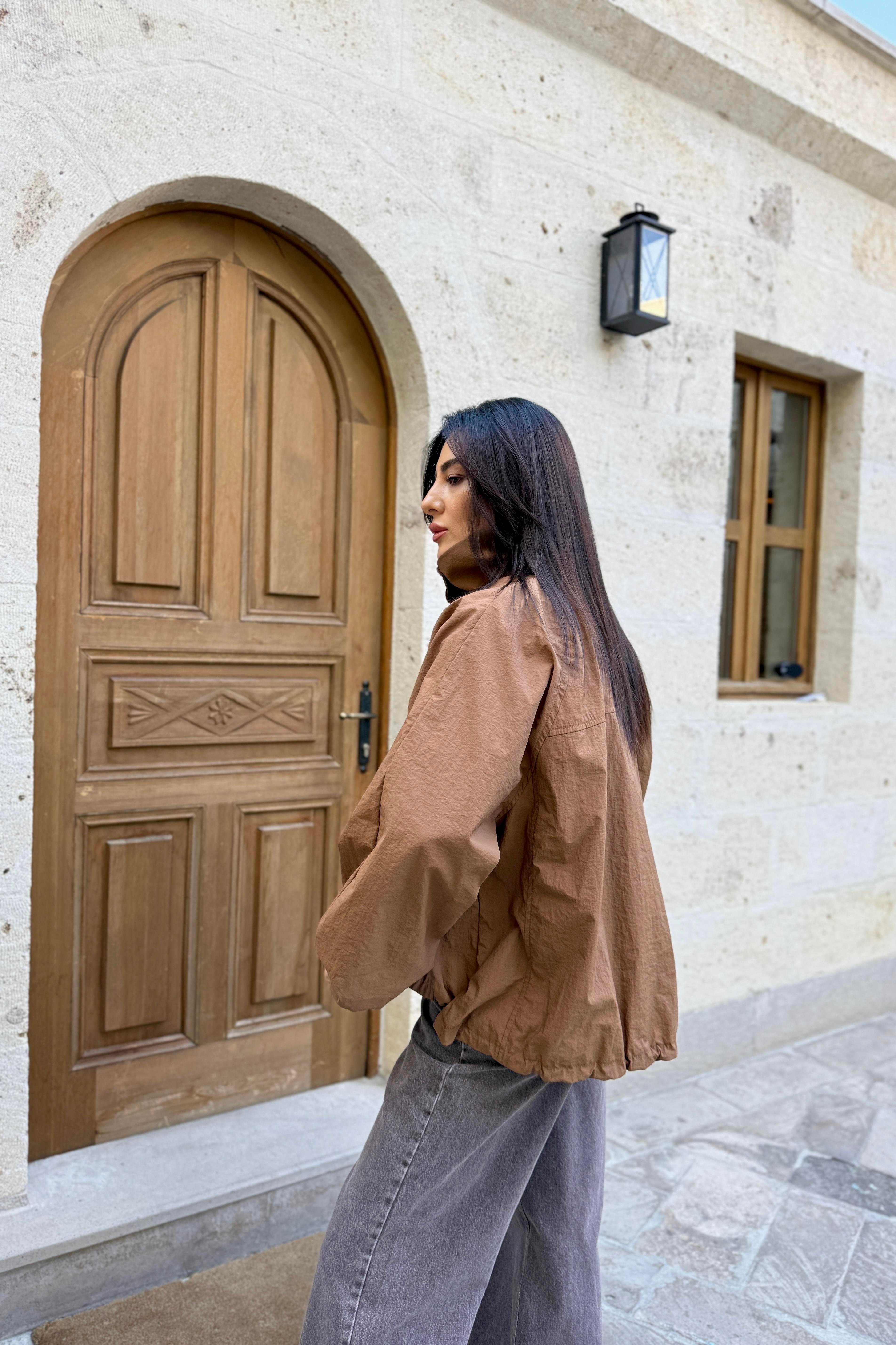 MASSİ MODEL KAHVE BOMBER CEKET