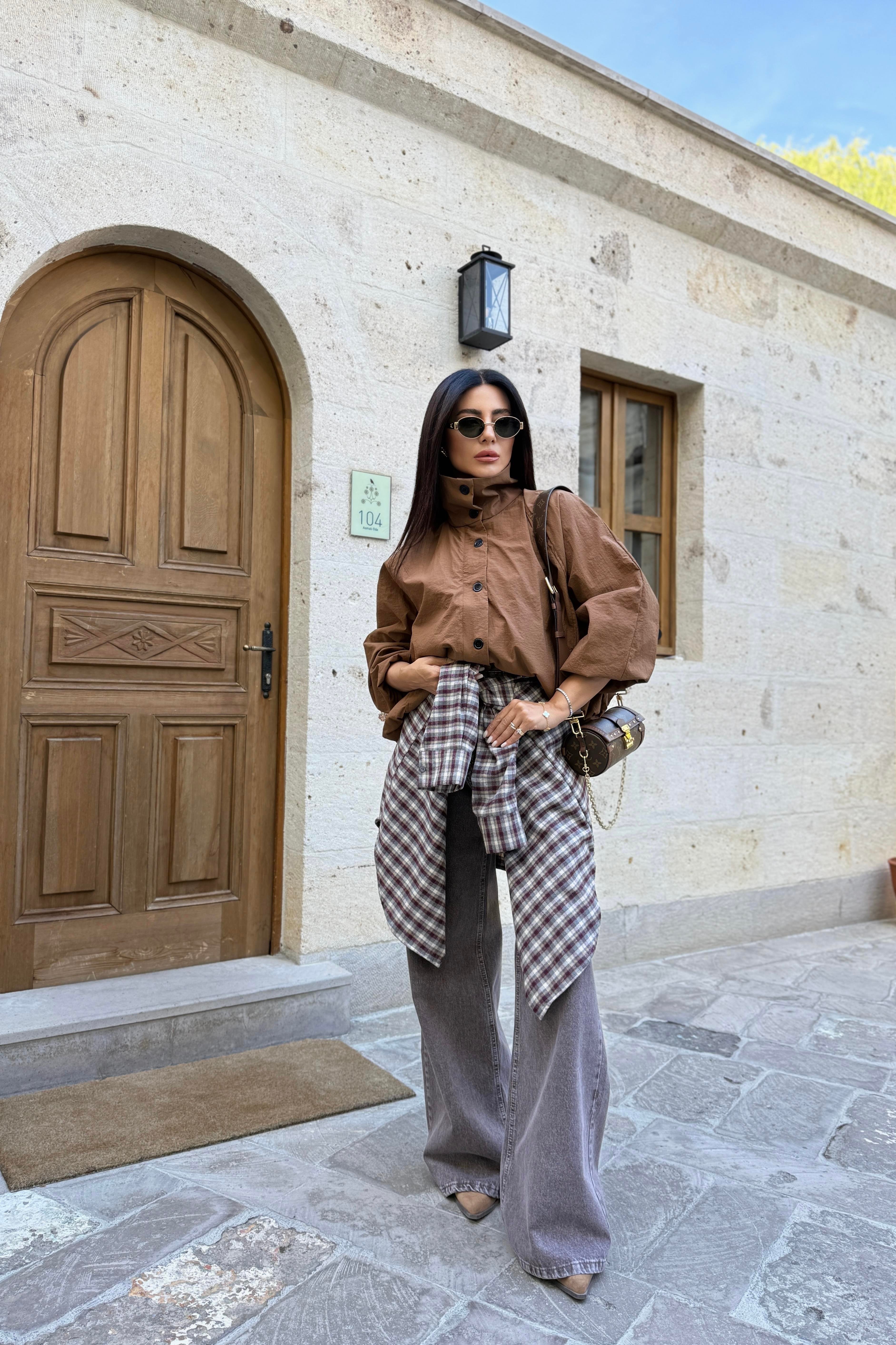 MASSİ MODEL KAHVE BOMBER CEKET