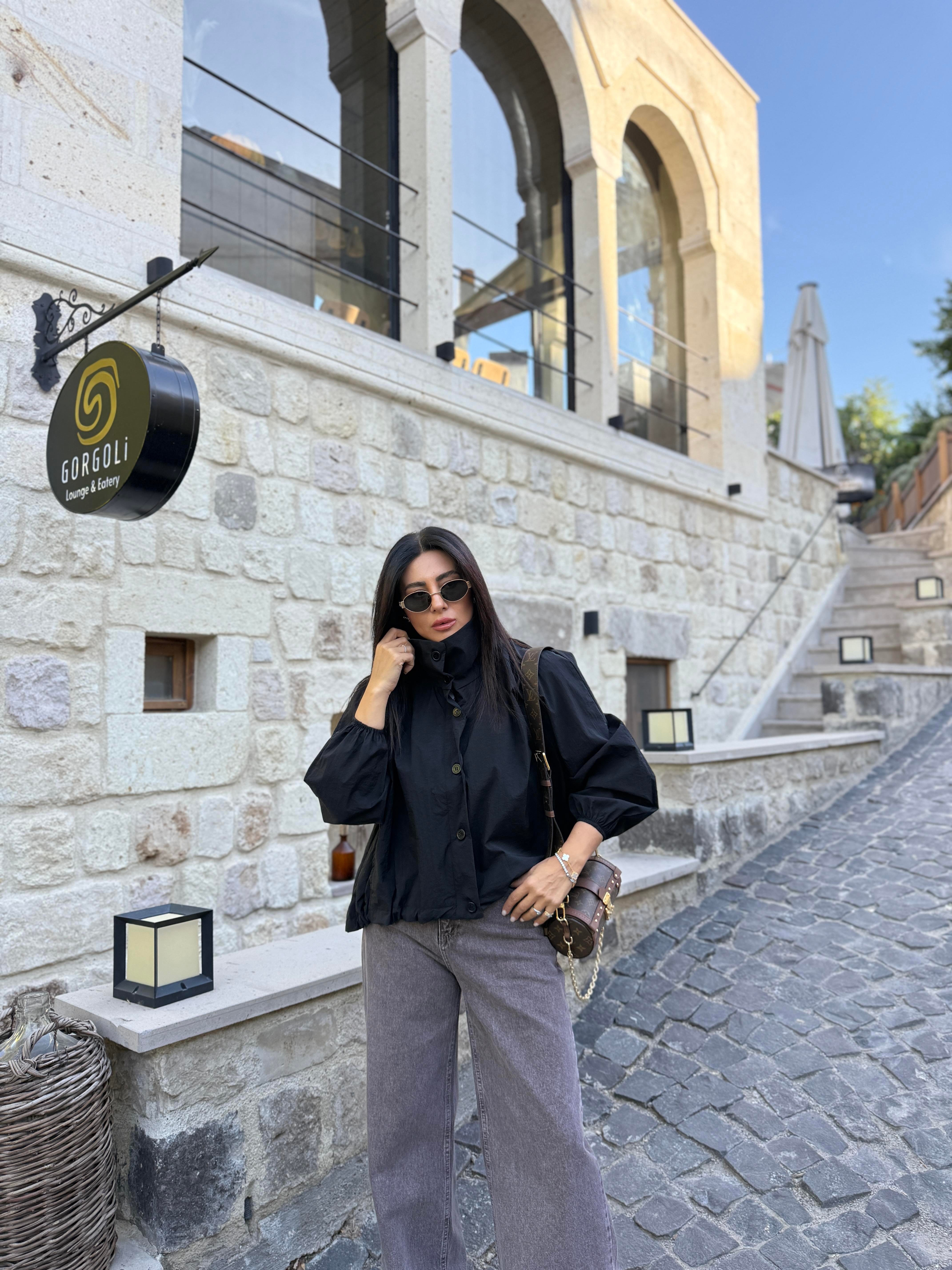 MASSİ MODEL SİYAH BOMBER CEKET