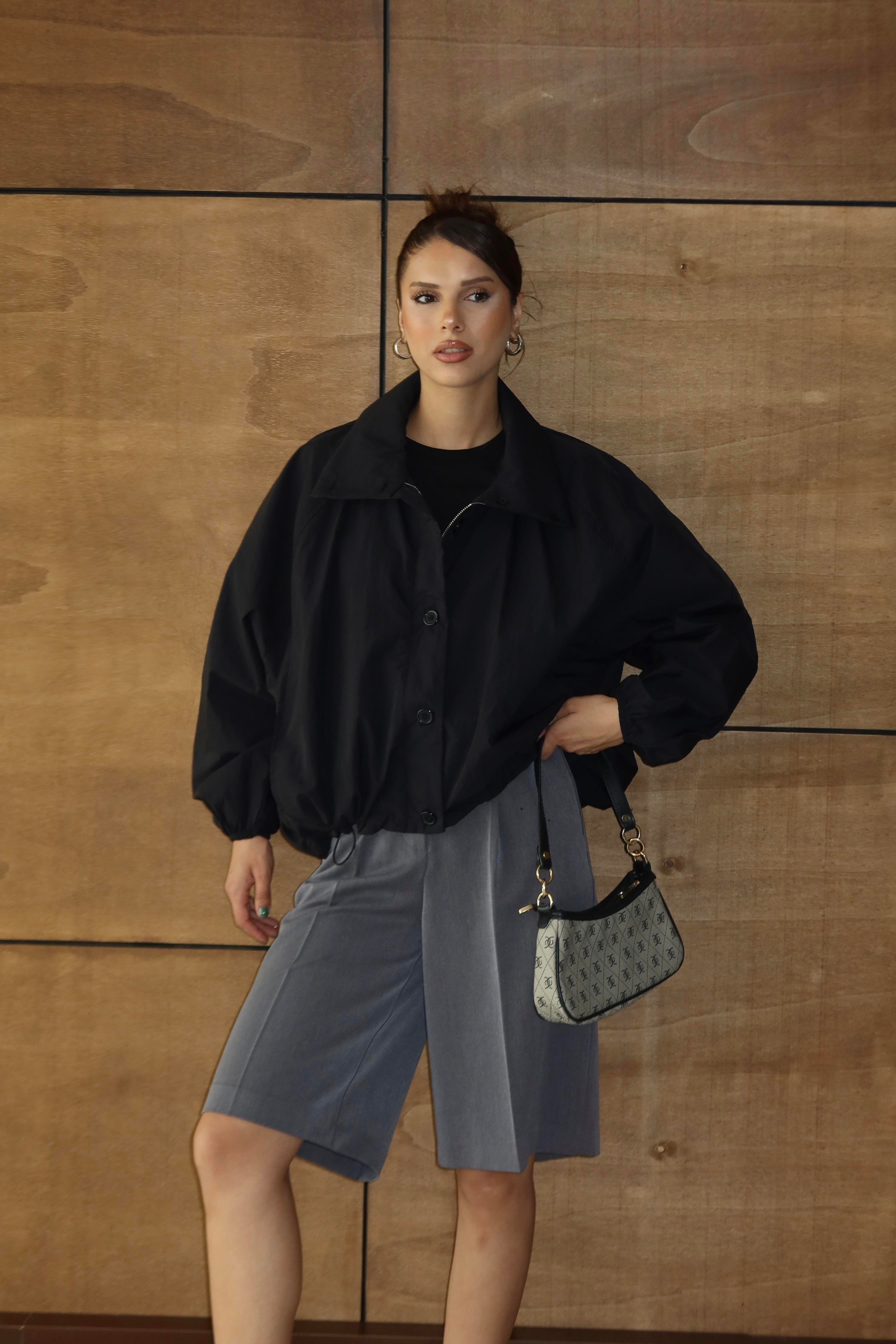 MASSİ MODEL SİYAH BOMBER CEKET