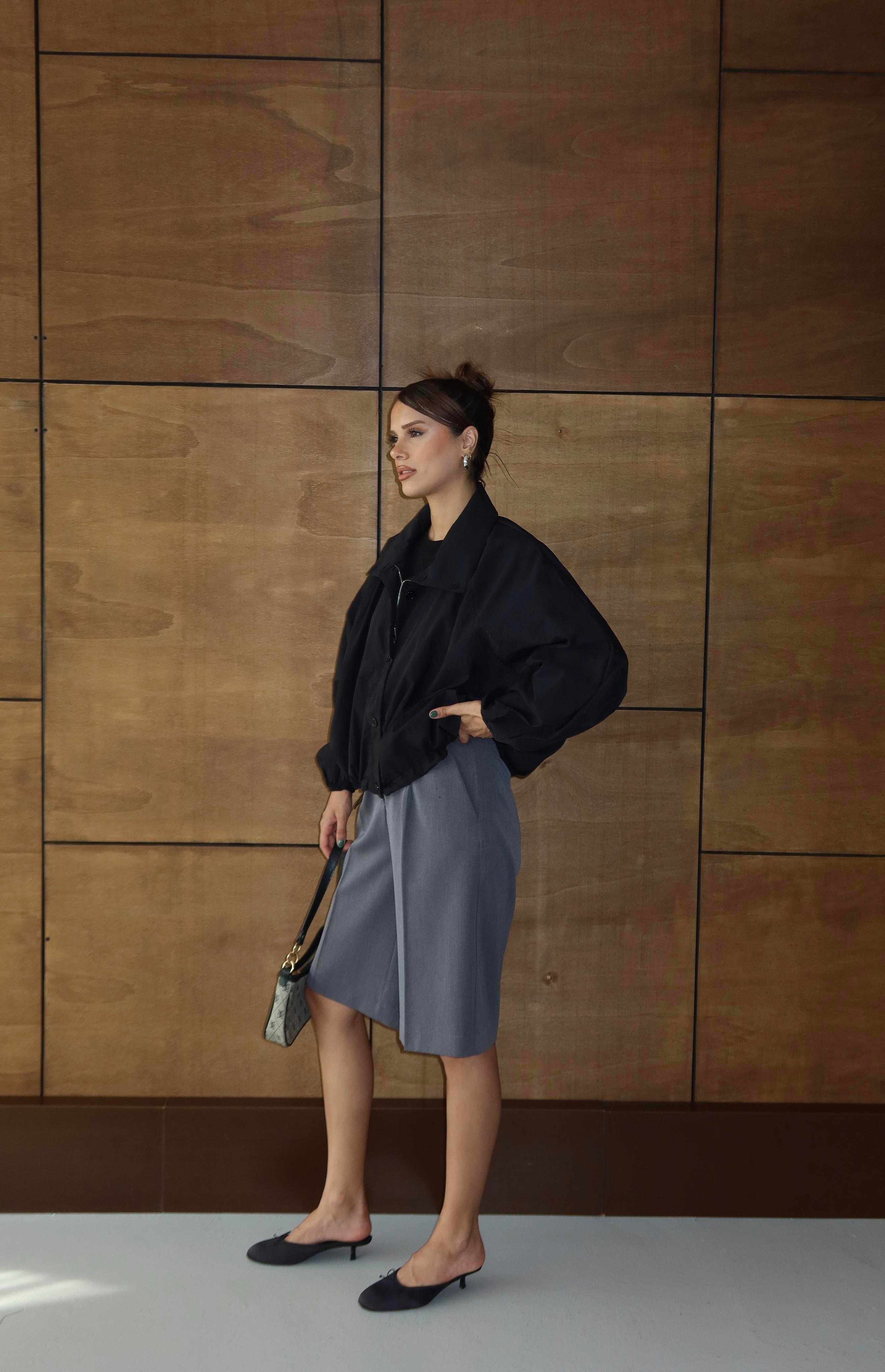 MASSİ MODEL SİYAH BOMBER CEKET