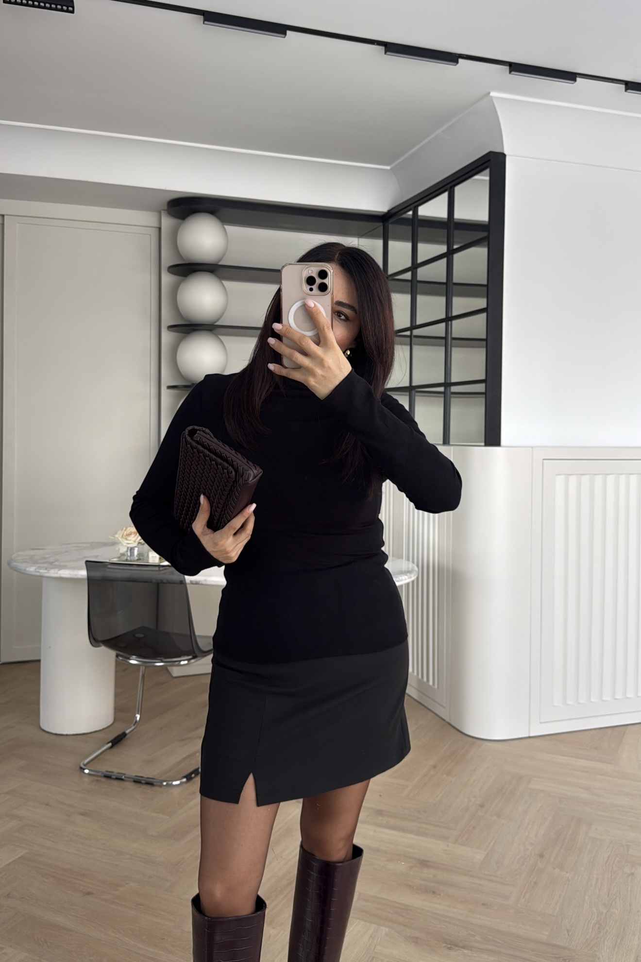 MASSİMO BALIKÇI YAKA MODAL BLUZ SİYAH 