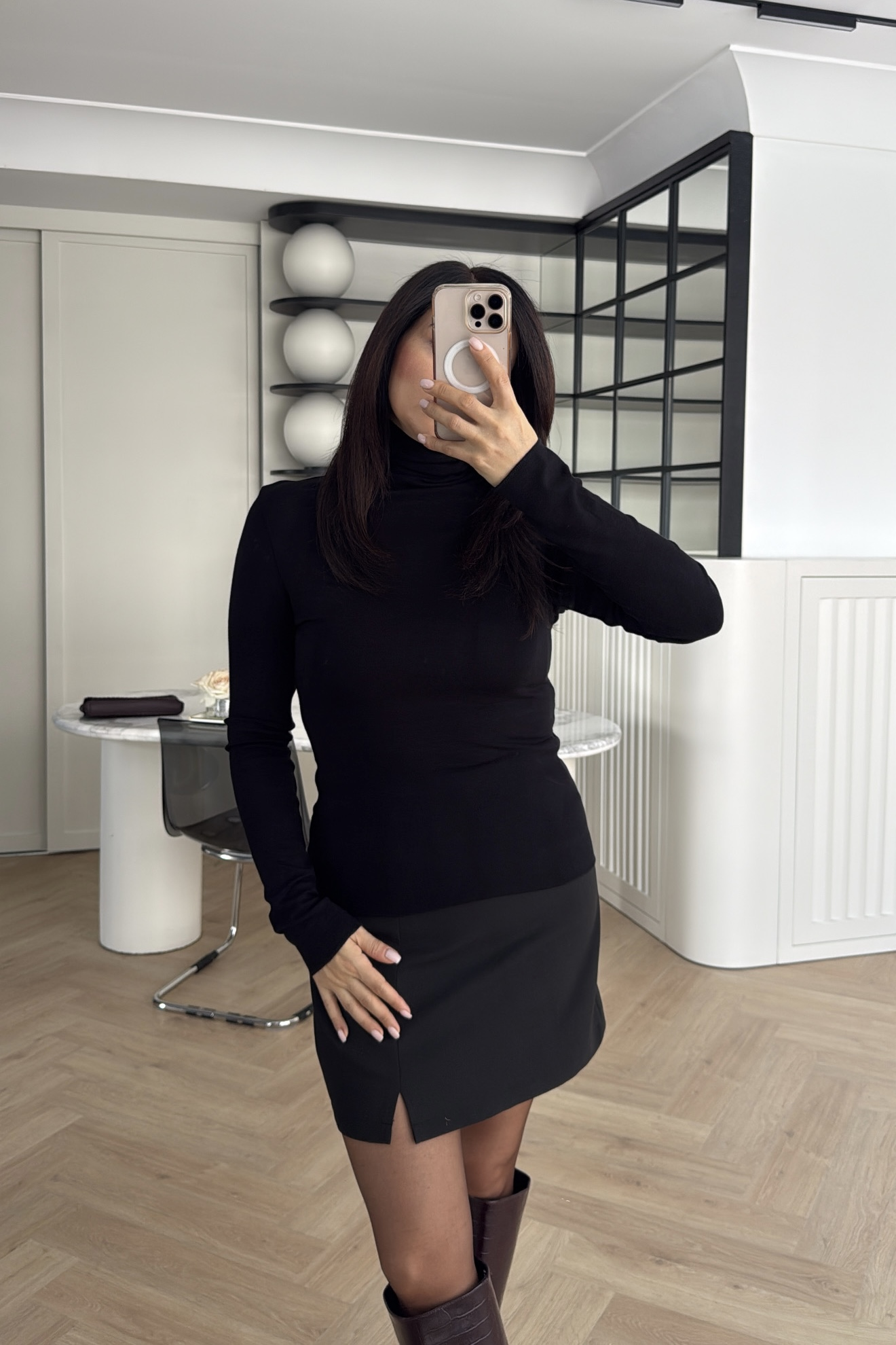 MASSİMO BALIKÇI YAKA MODAL BLUZ SİYAH 