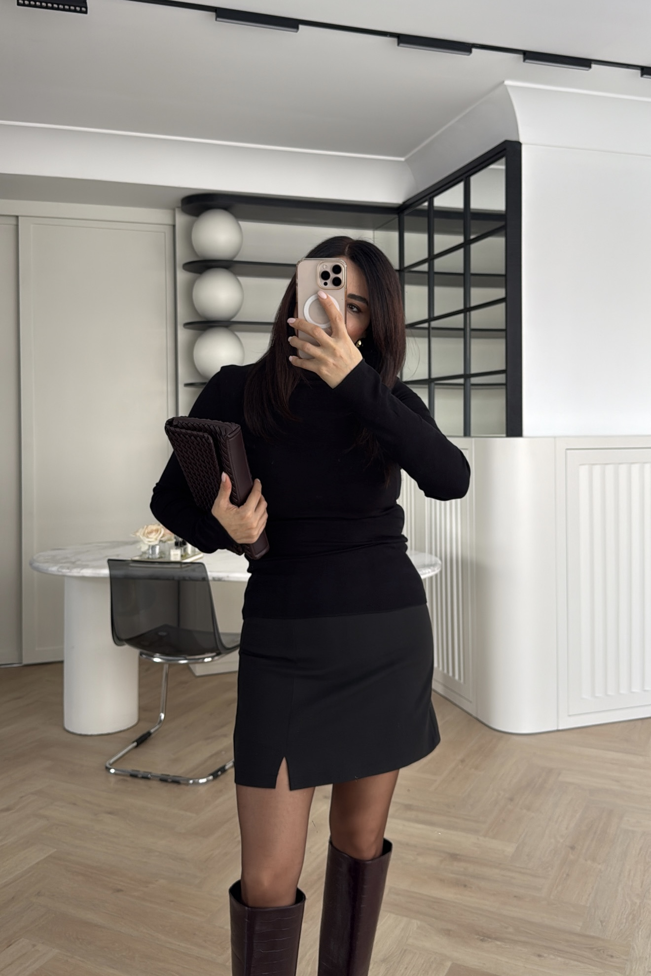 MASSİMO BALIKÇI YAKA MODAL BLUZ SİYAH 