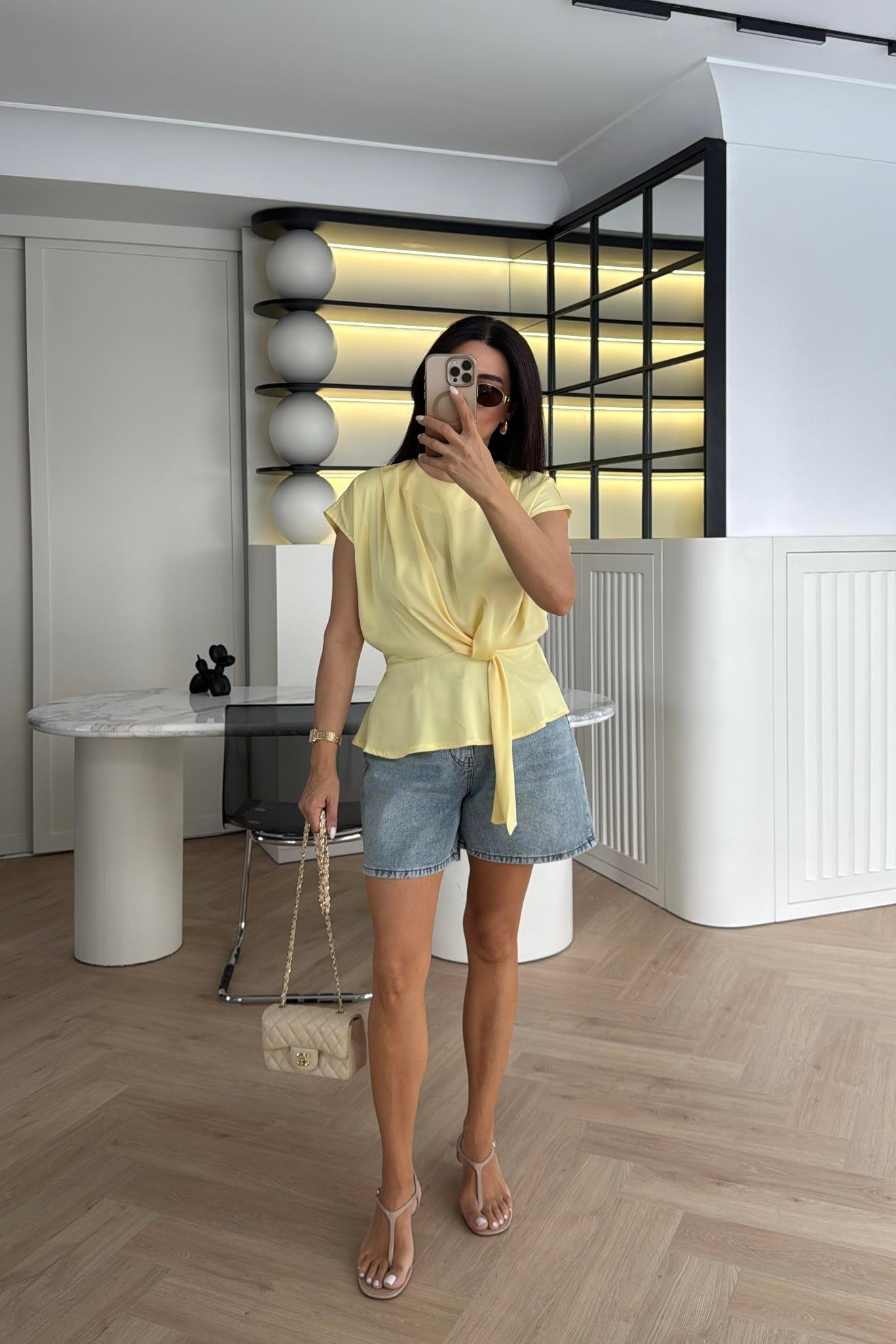 MAVİ ŞEHİR BOY MOM ŞORT