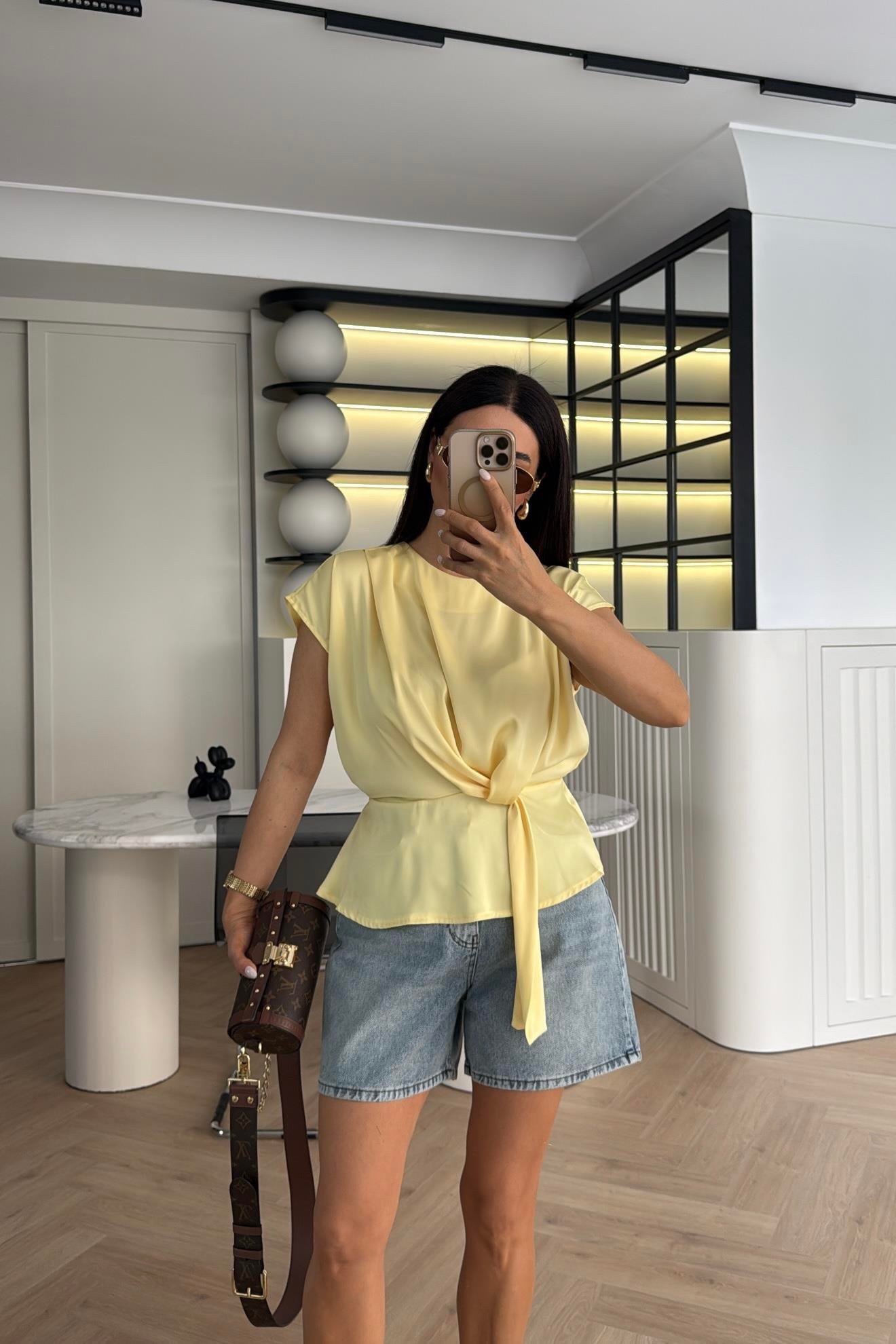 MAVİ ŞEHİR BOY MOM ŞORT