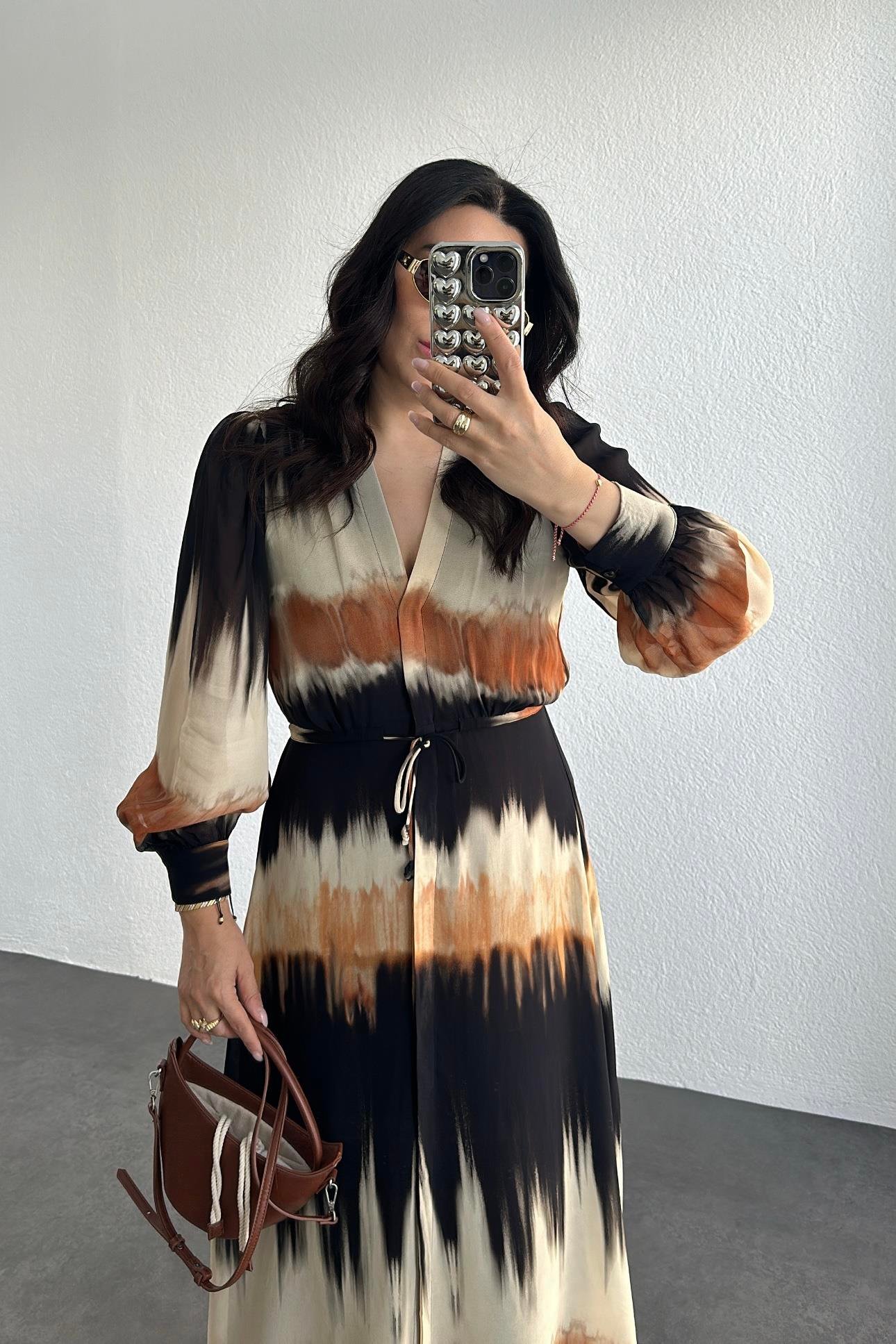 Orijinal marka şifon elbise 