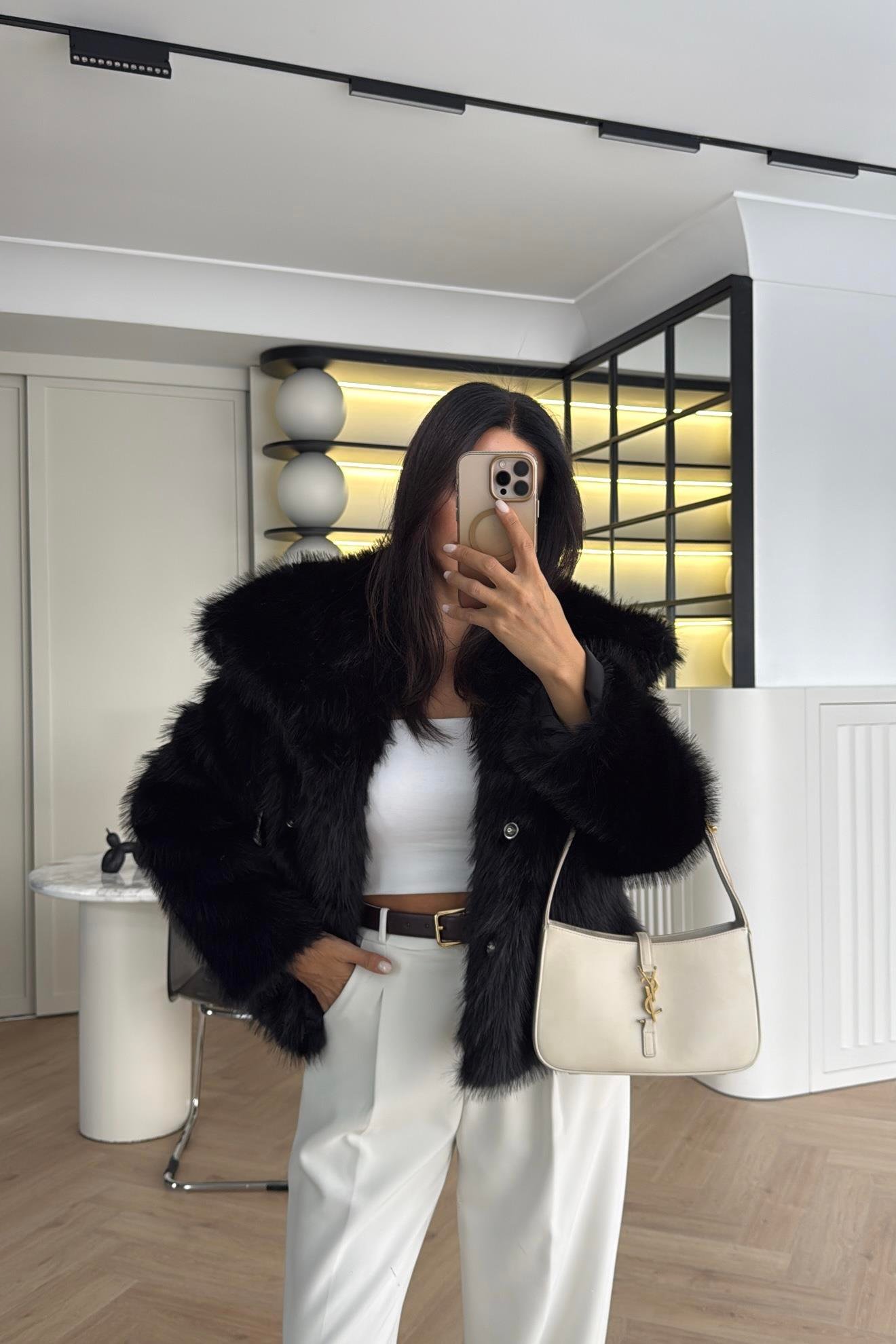 OSLO MODEL SİYAH KÜRK