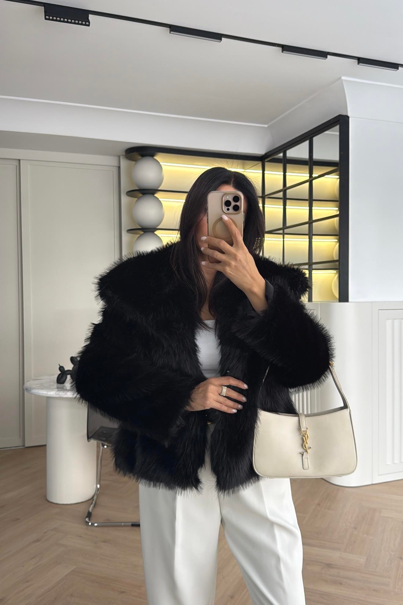 OSLO MODEL SİYAH KÜRK