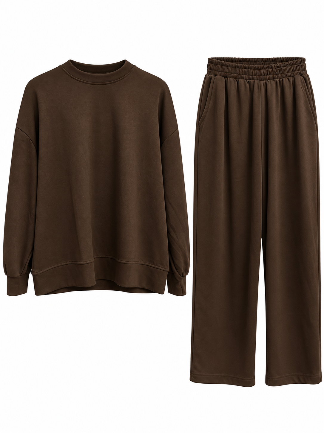 Oversize Kalıp Modal Takım Kahve