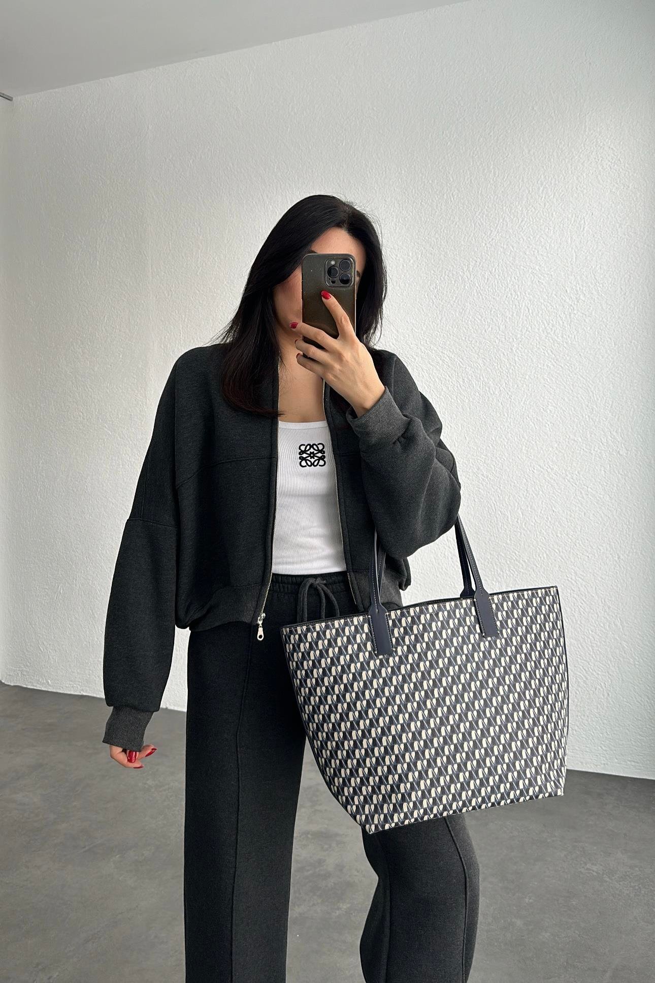 Şardonlu Marka Model Takım Antrasit