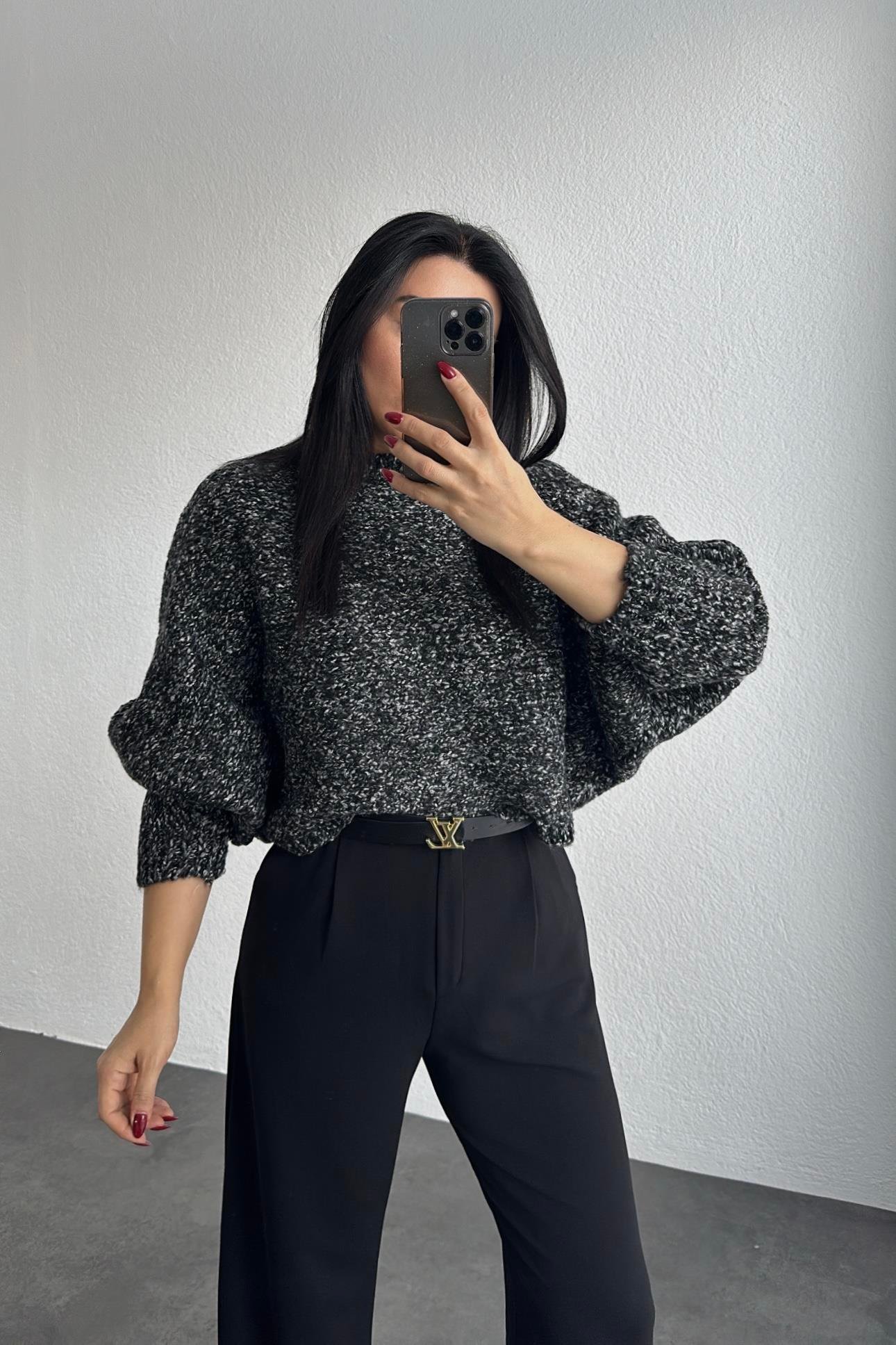 Siyah Marka Model Triko Kazak