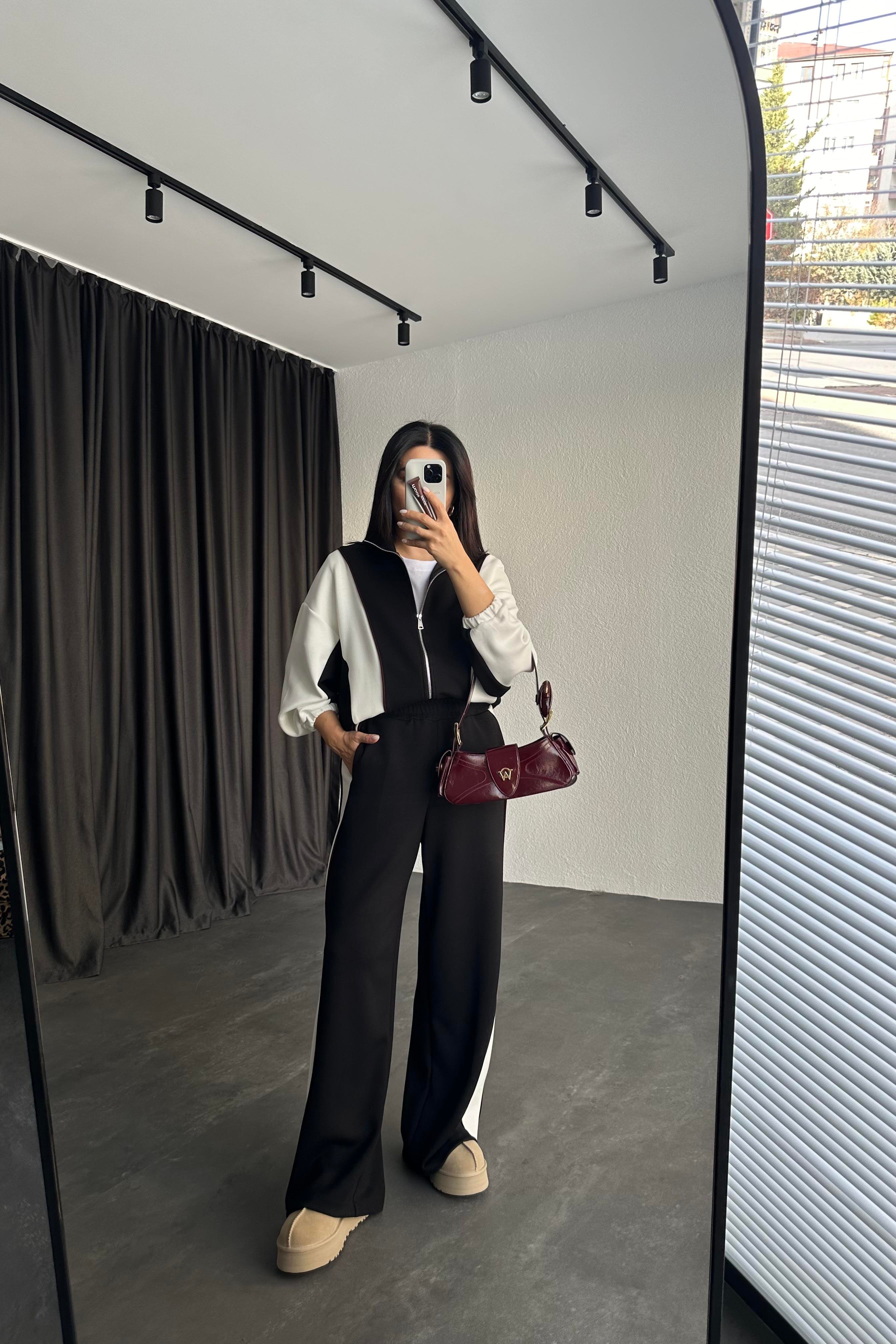 Siyah Oysho Renk Geçişli Modal Takım