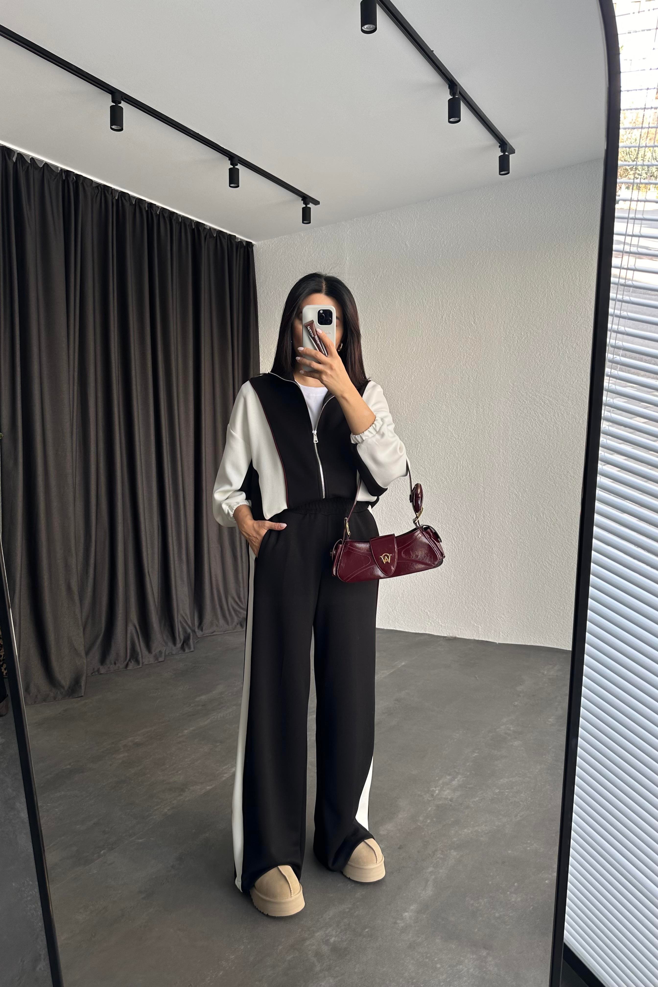 Siyah Oysho Renk Geçişli Modal Takım