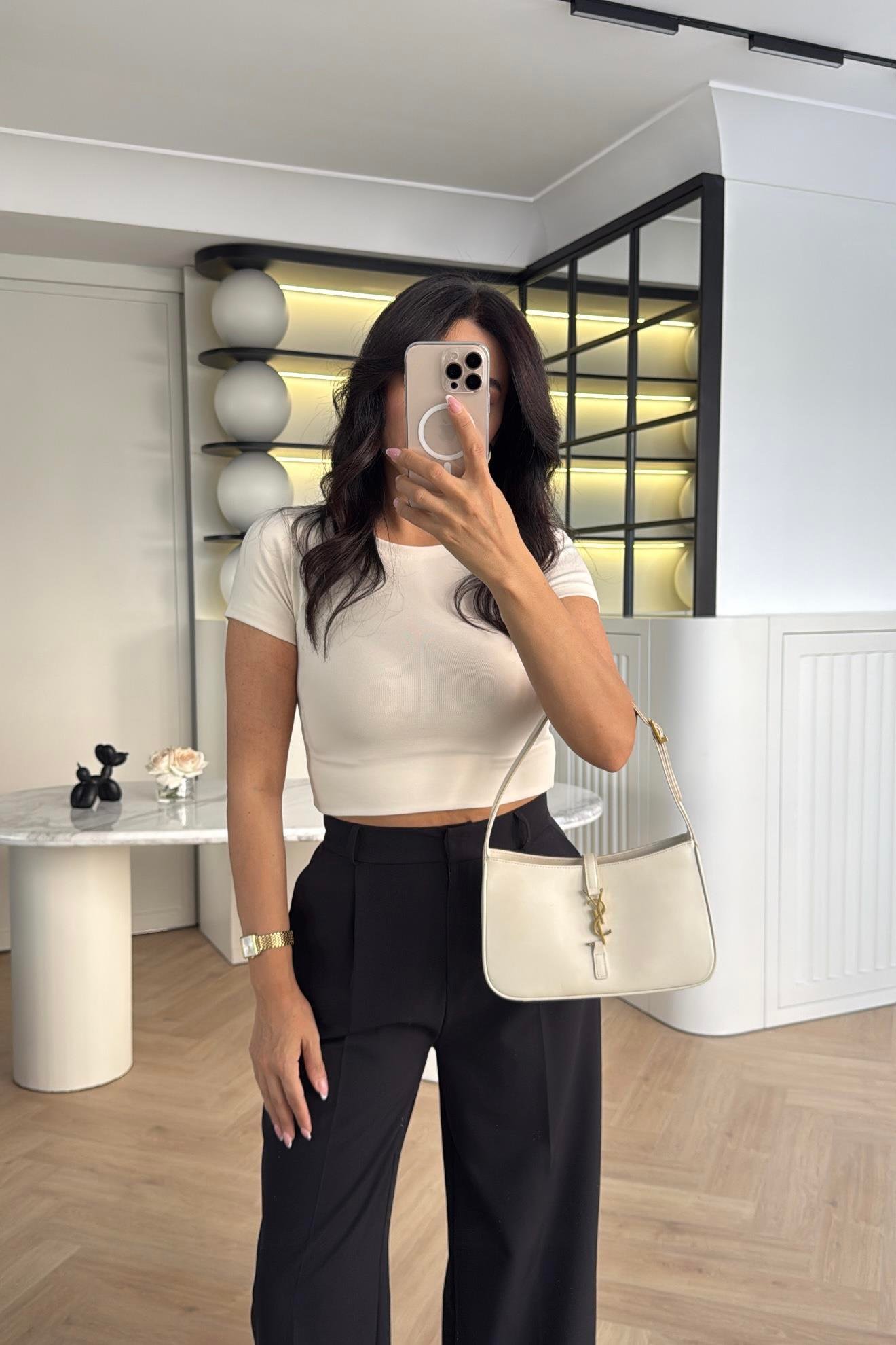 SİYAH ÖZEL ÜRETİM DOUBLE KUMAŞ PALAZZO PANTOLON