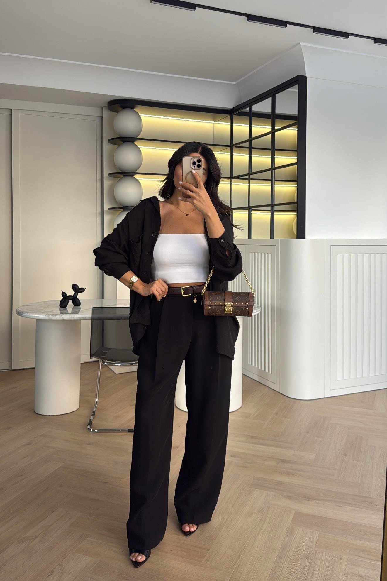 SİYAH PREMİUM SERİ PALAZZO PANTOLON 