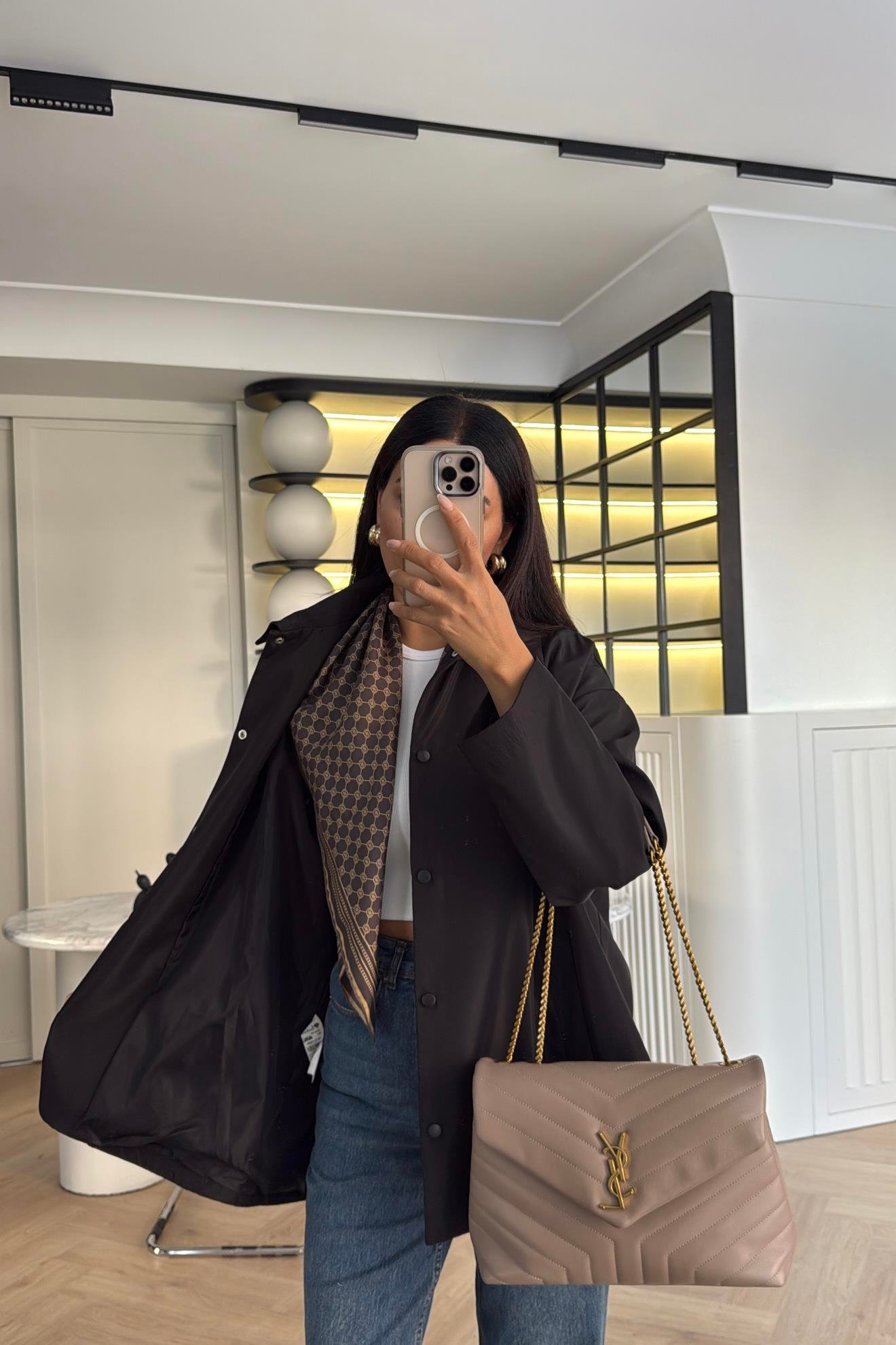 SİYAH RAHAT KALIP CEKET