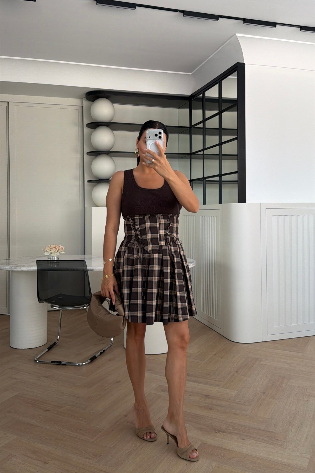 TASARIM EKOSELİ İKİLİ TAKIM KAHVE 