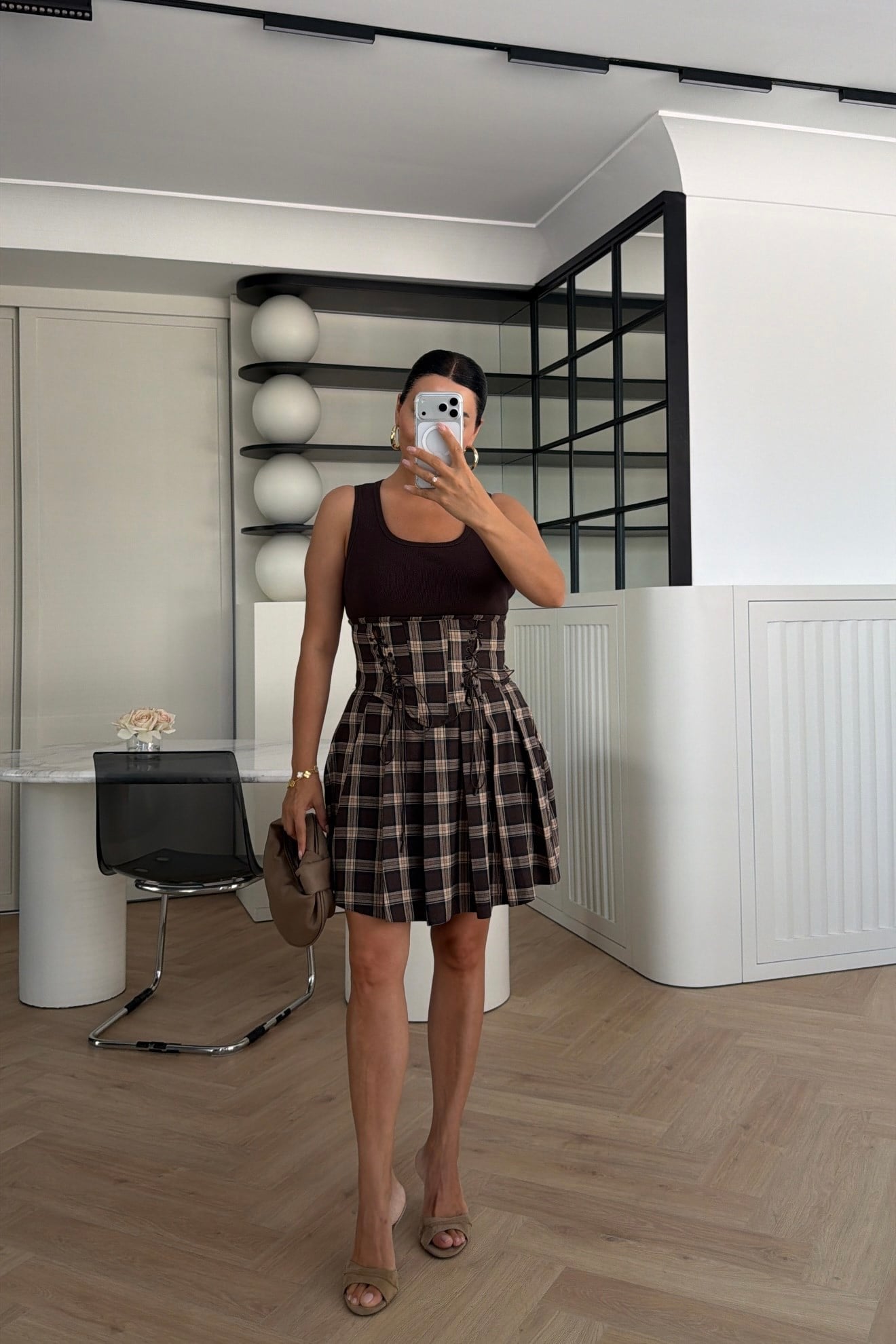 TASARIM EKOSELİ İKİLİ TAKIM KAHVE 