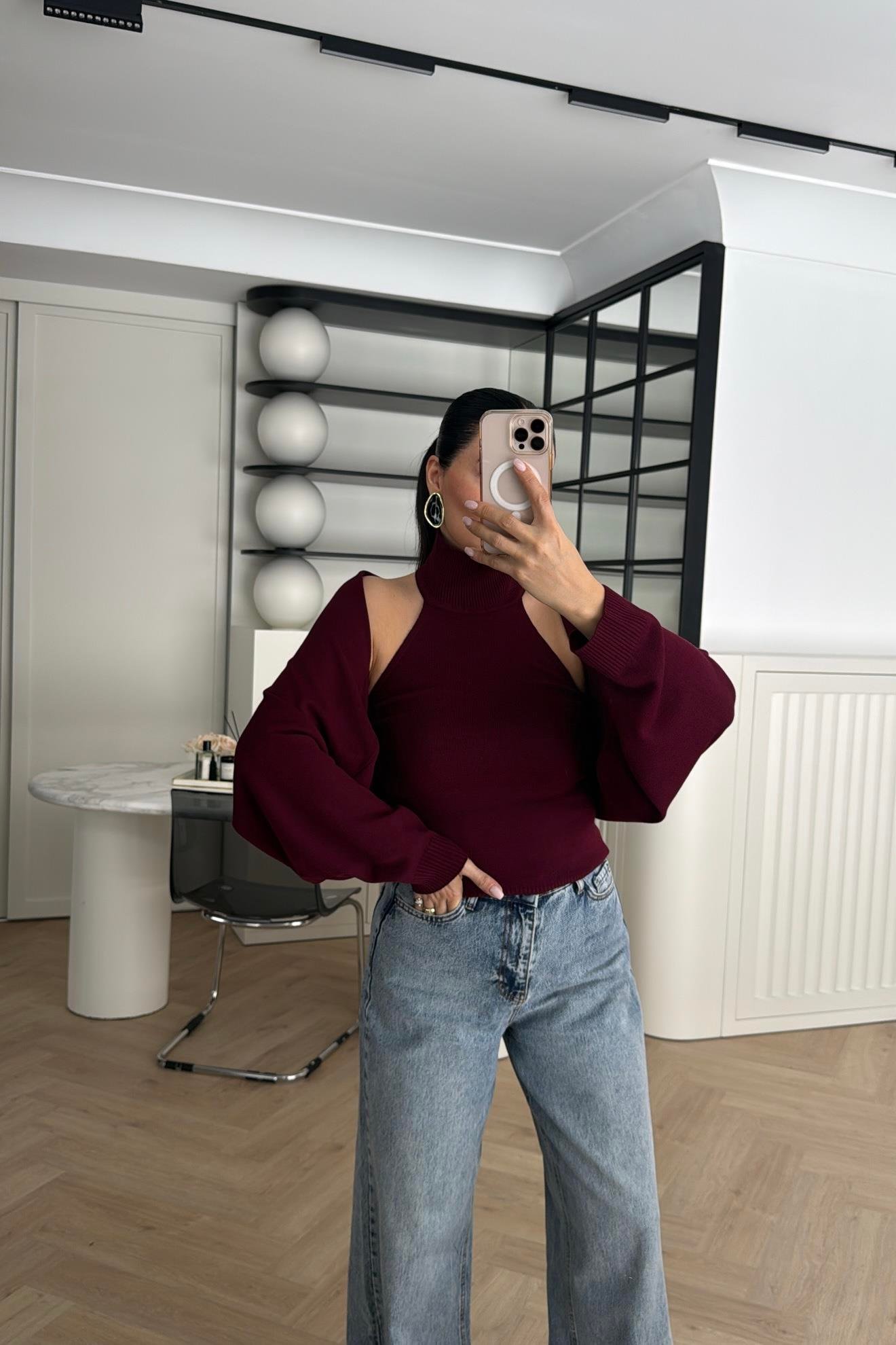 TRİKO BOLERO TAKIM BORDO 