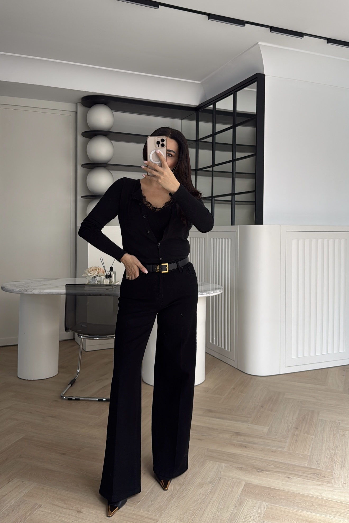 TRİKO KAZAK DANTELLİ ANTRASİT 