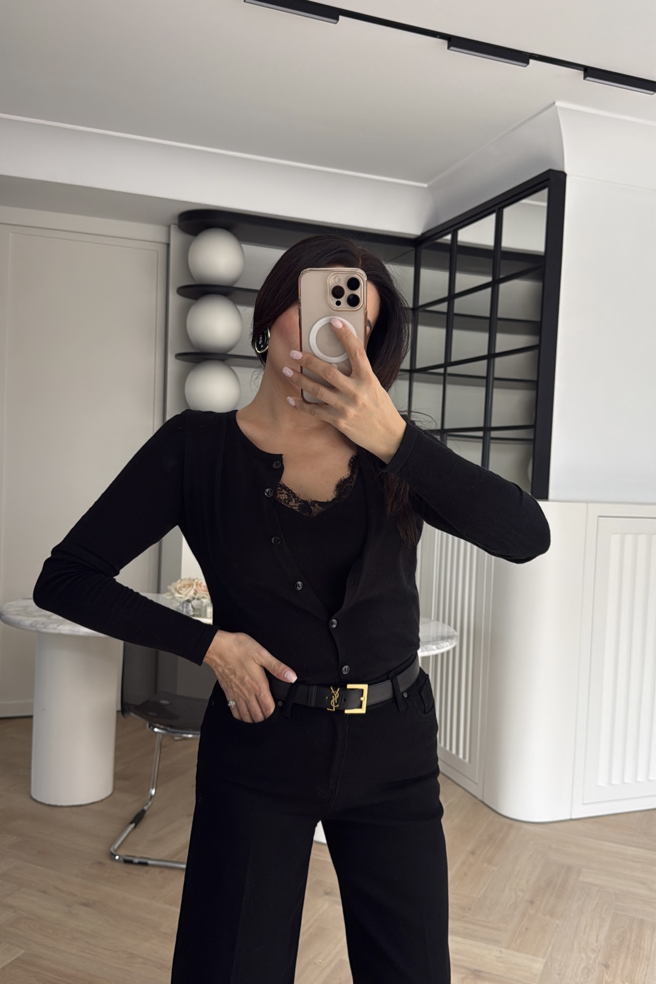 TRİKO KAZAK DANTELLİ ANTRASİT 