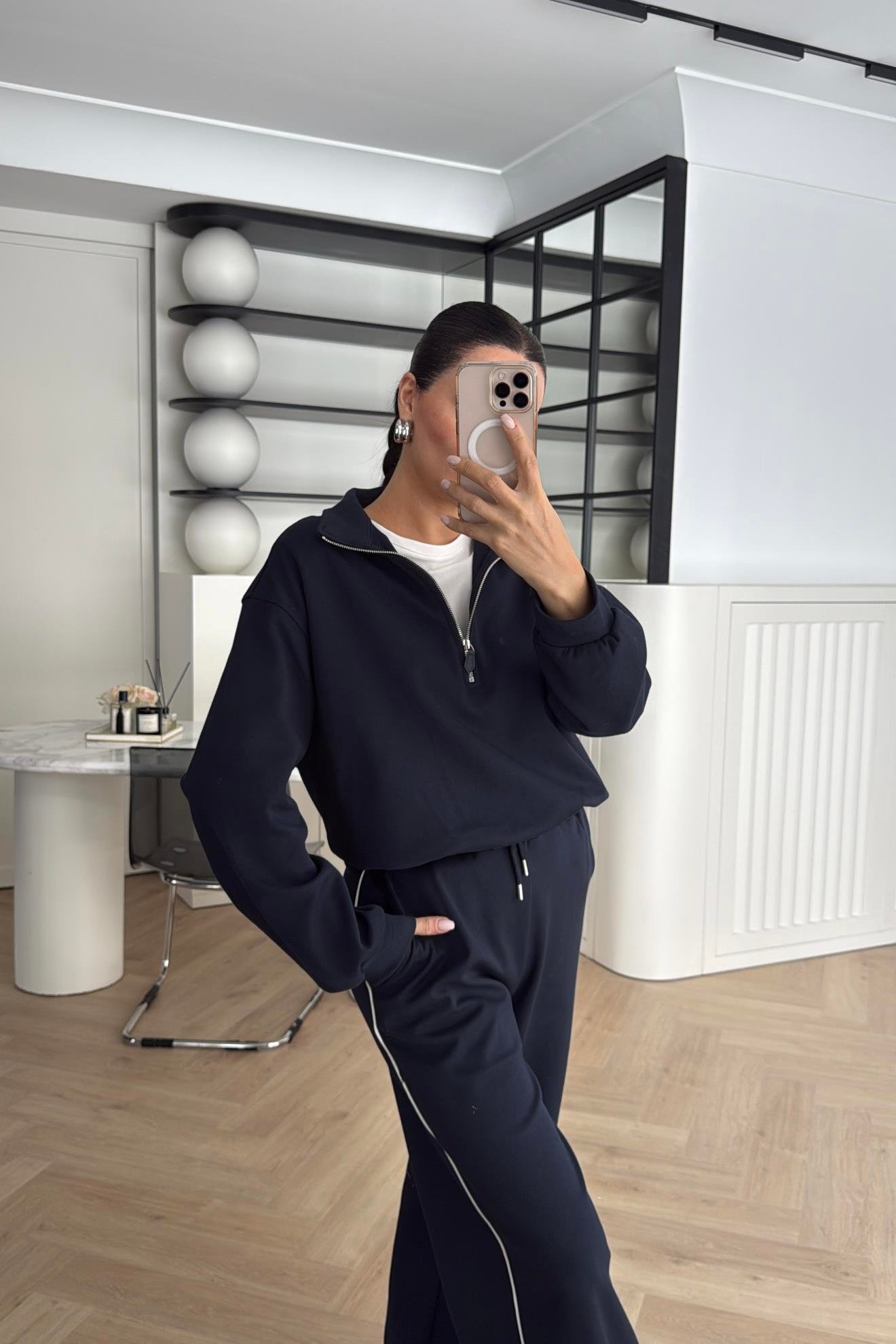 TSHIRT GARNİLİ TAKIM LACİVERT