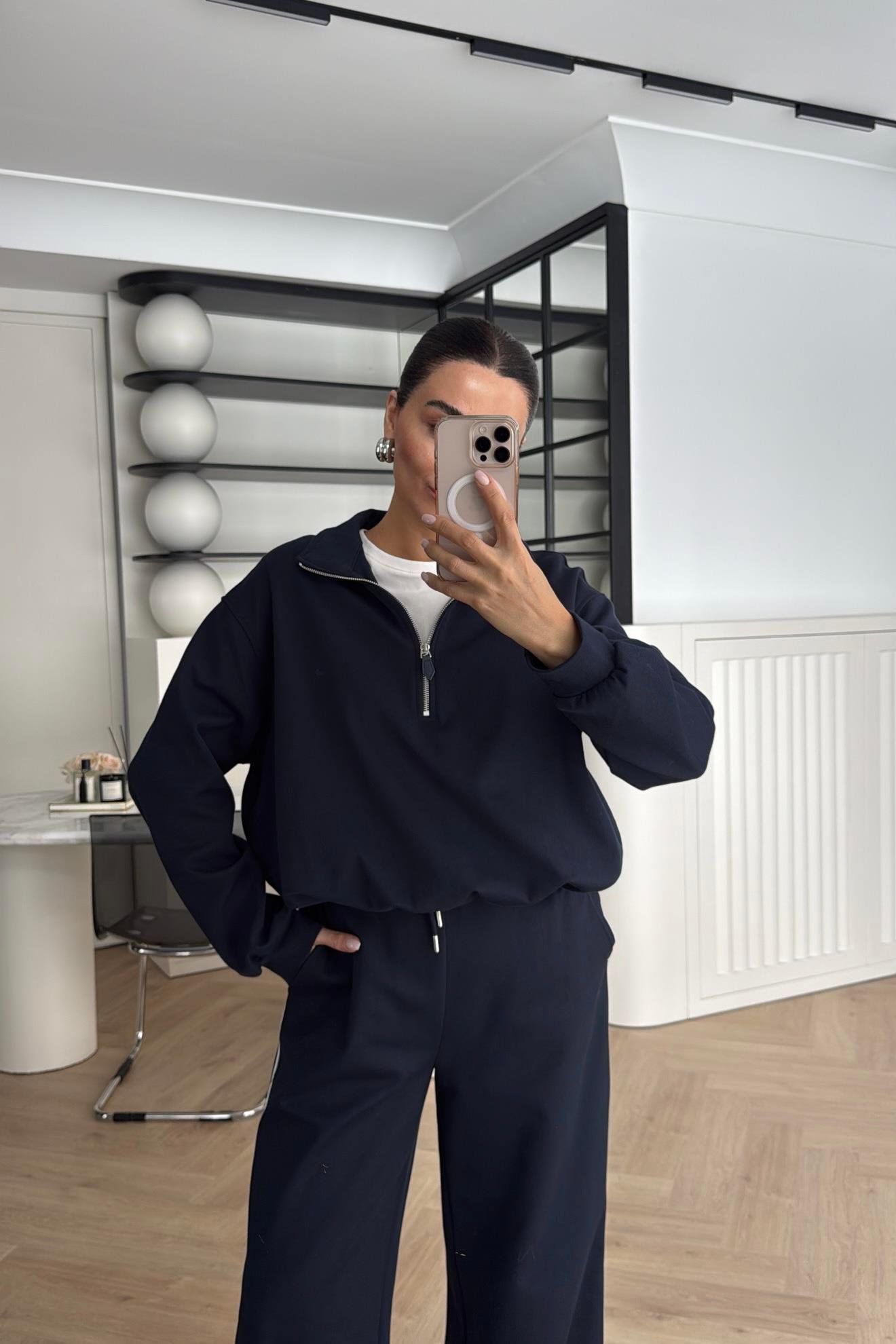 TSHIRT GARNİLİ TAKIM LACİVERT