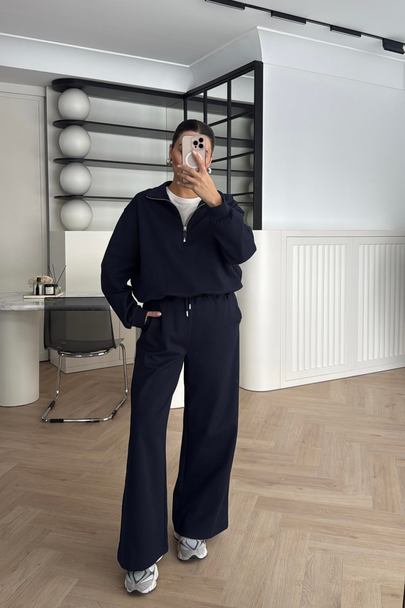 TSHIRT GARNİLİ TAKIM LACİVERT