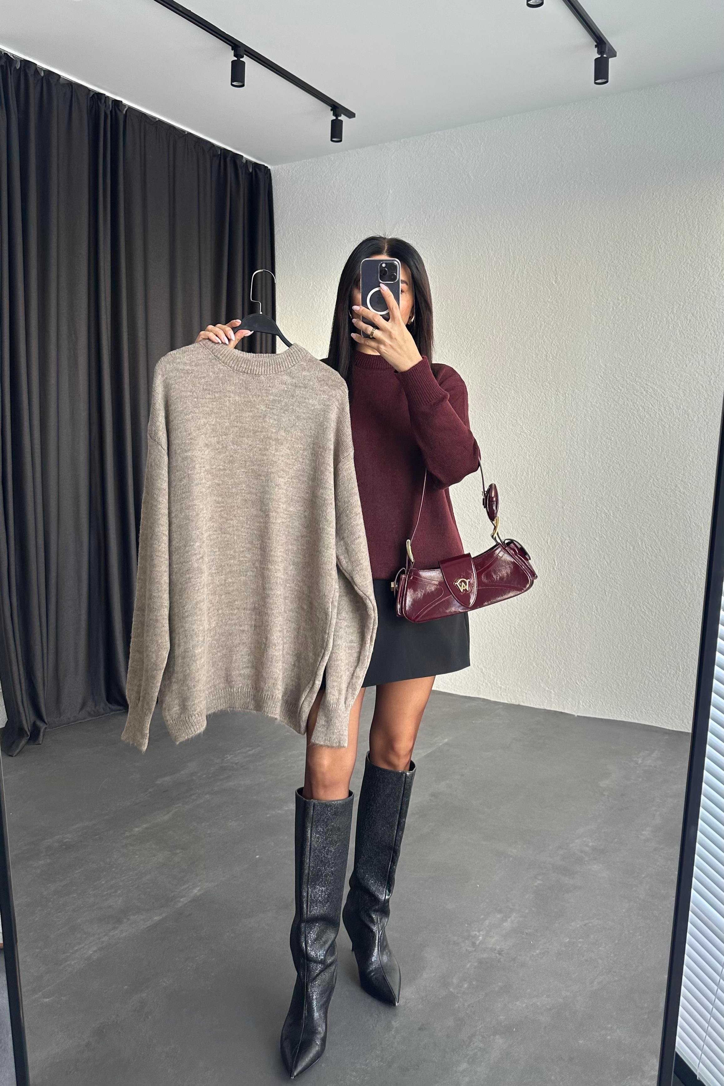 Vizon Bisiklet Yaka Triko Kazak 