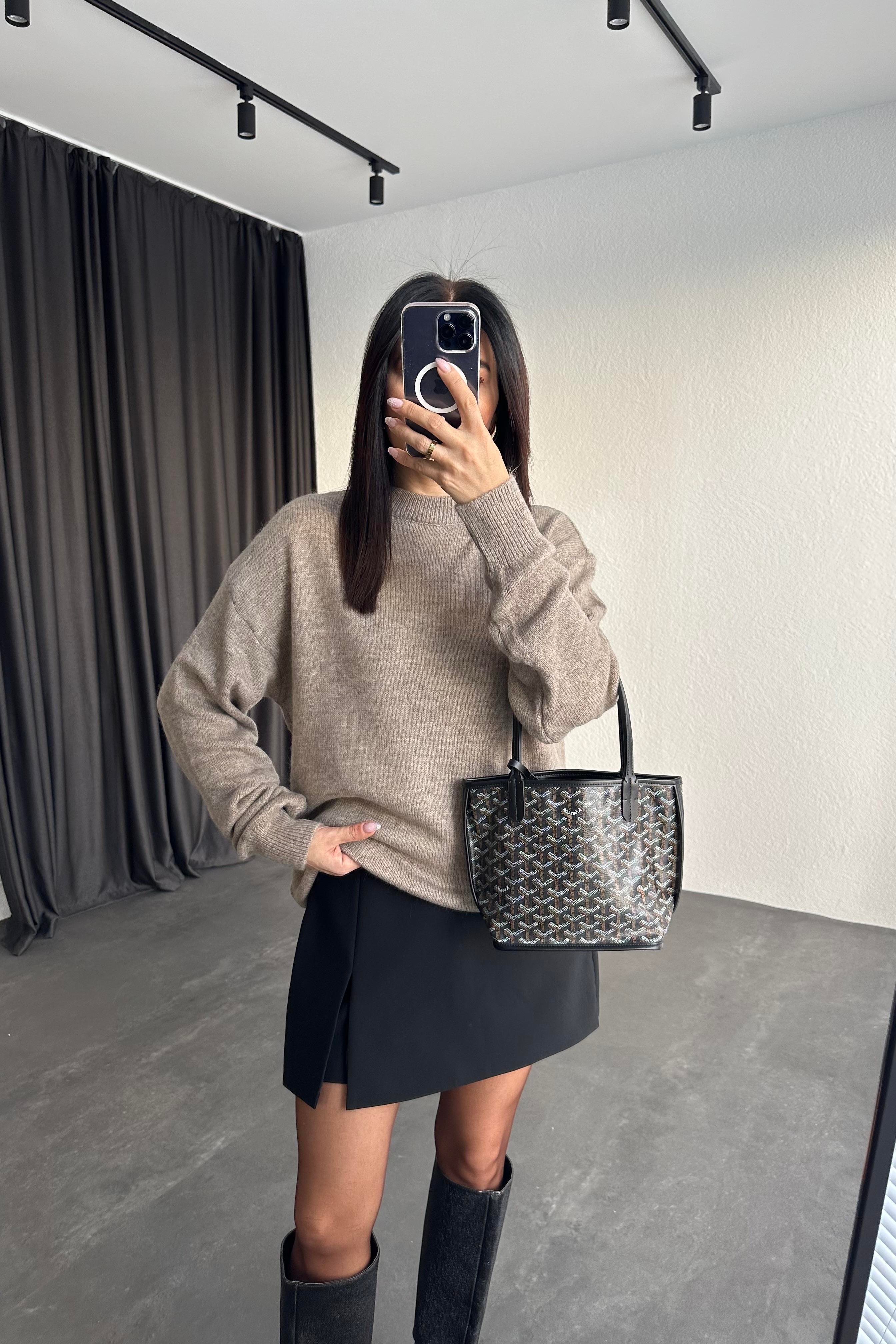 Vizon Bisiklet Yaka Triko Kazak 