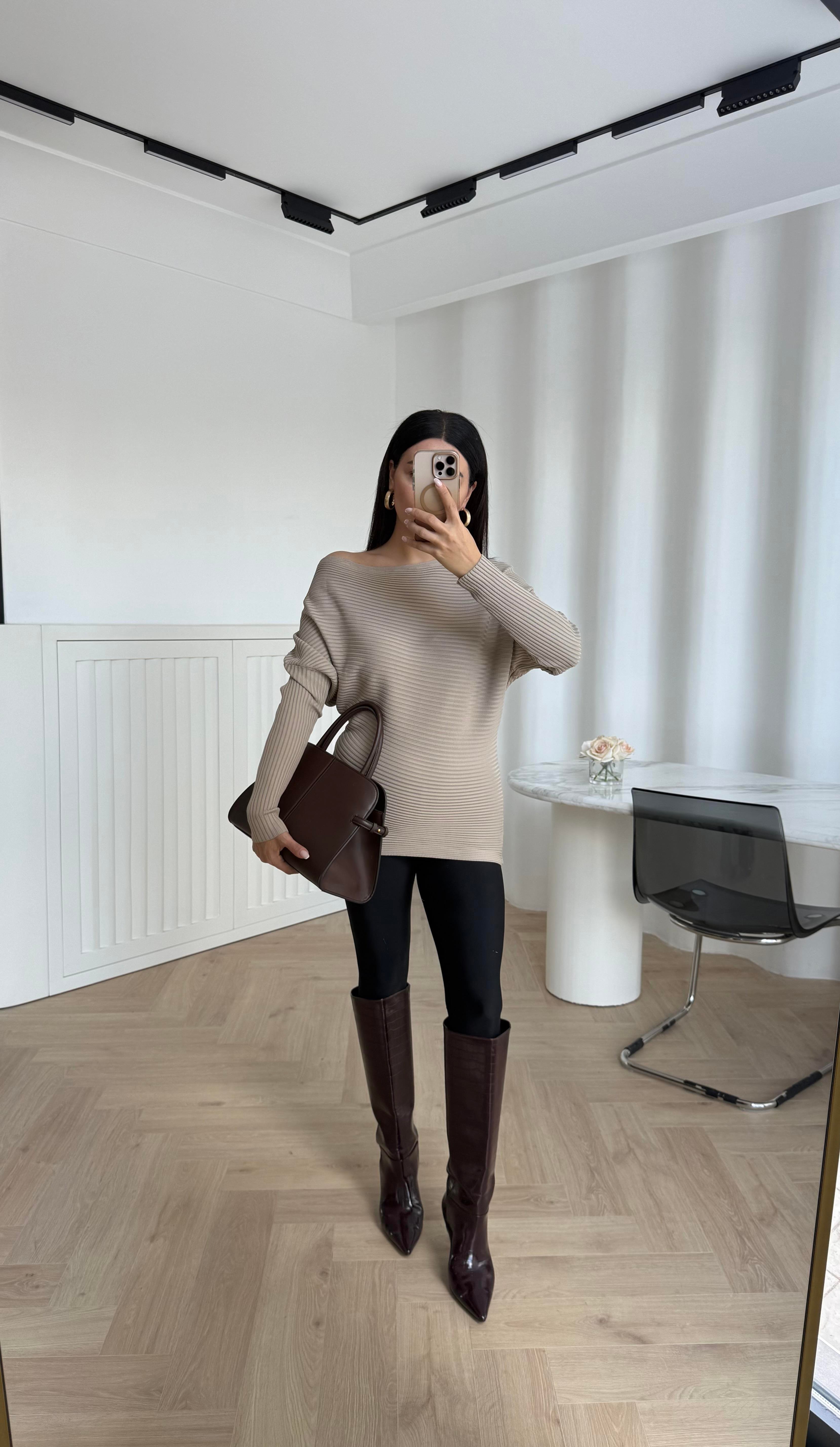 VİZON DÜŞÜK OMUZ BLUZ