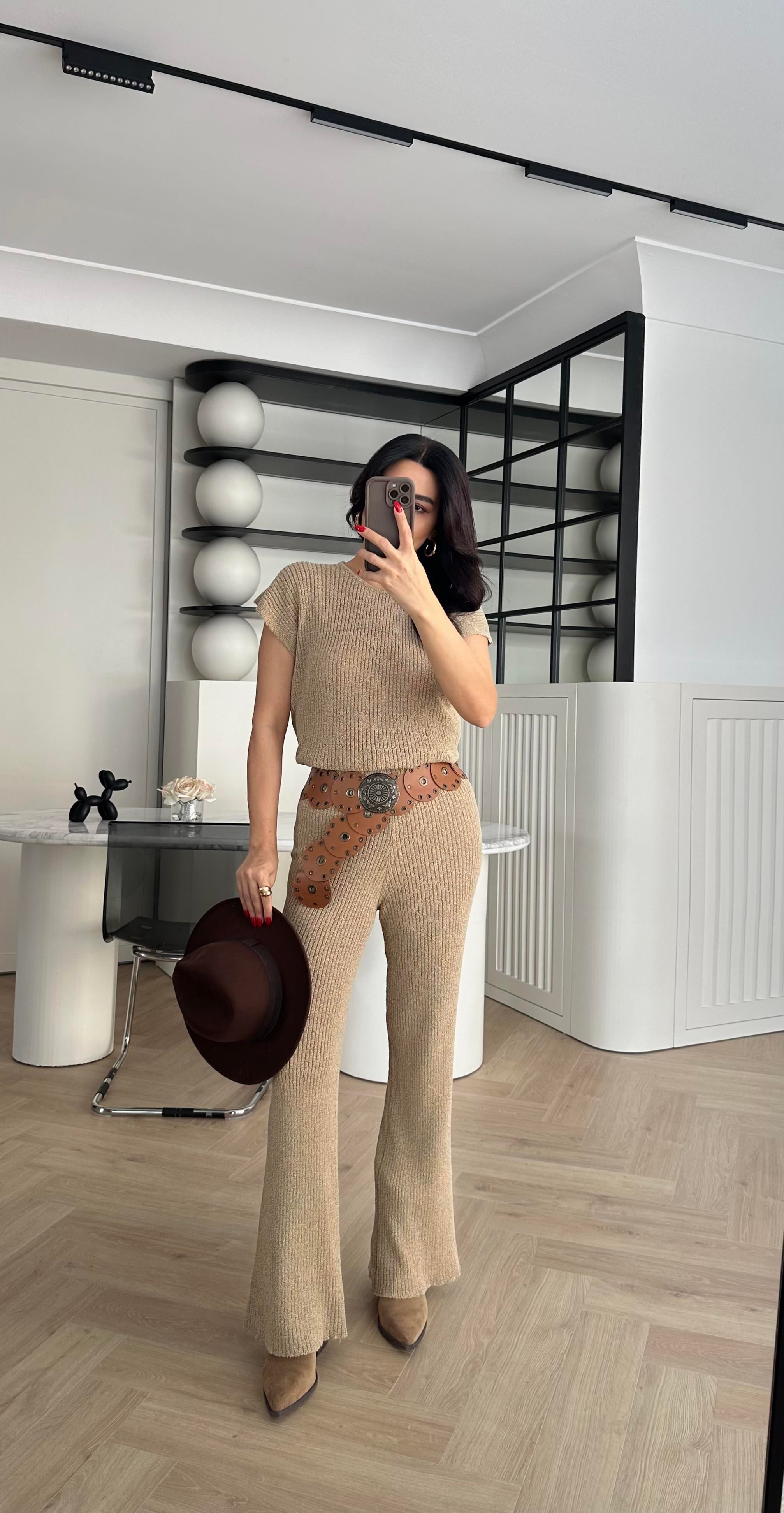 Vizon Renk Yazlık Triko Takım
