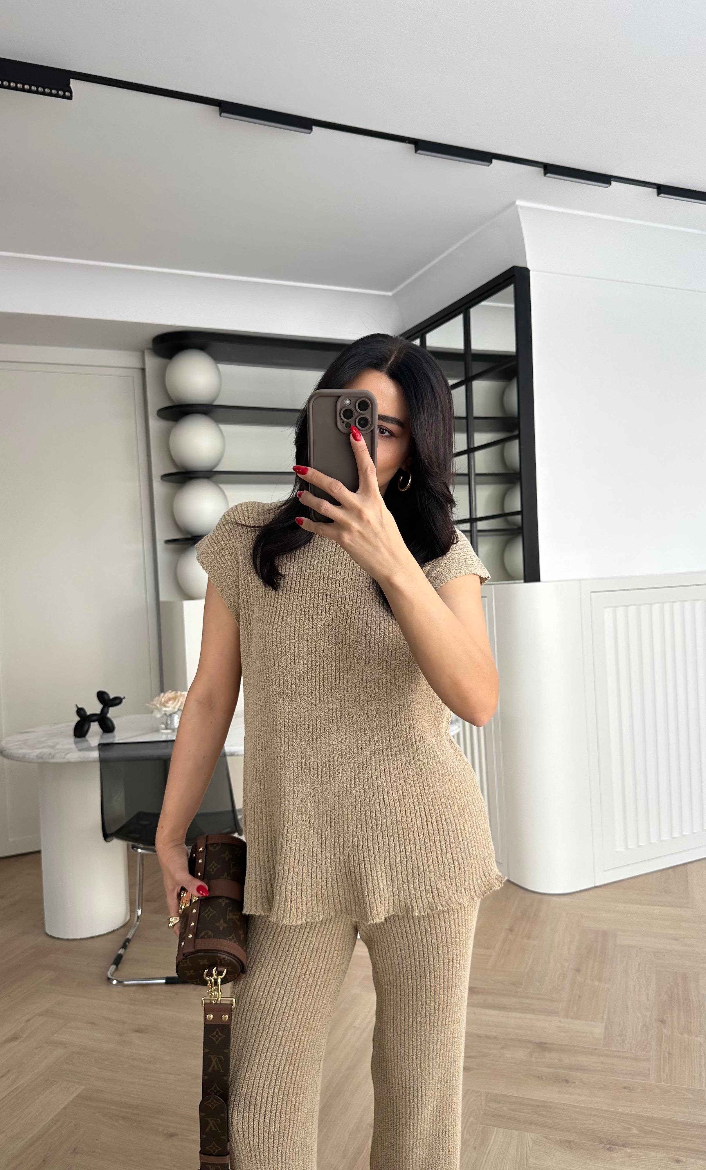 Vizon Renk Yazlık Triko Takım
