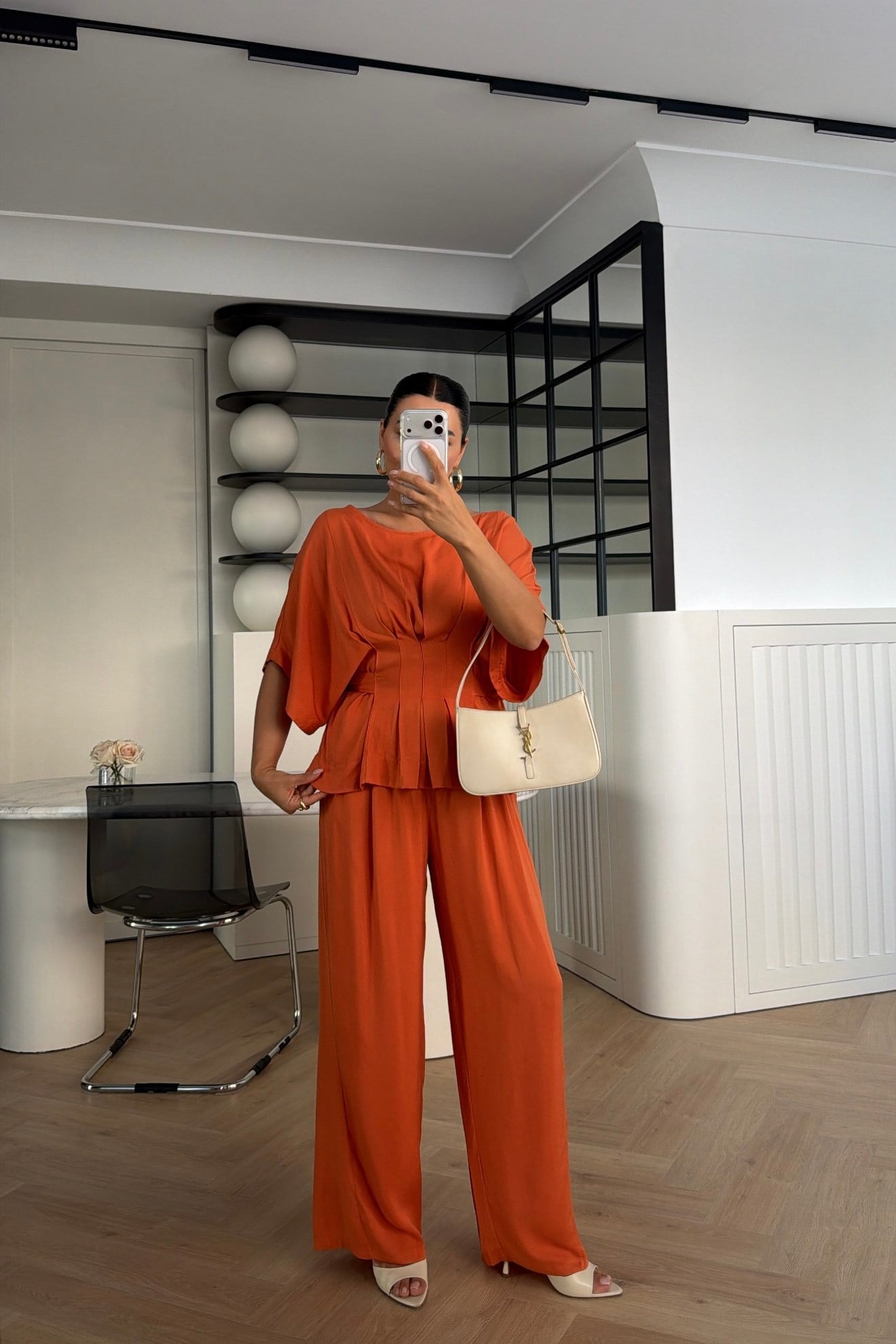 YARASA KOL BELDEN OTURTMALI TENSEL TAKIM ORANGE 