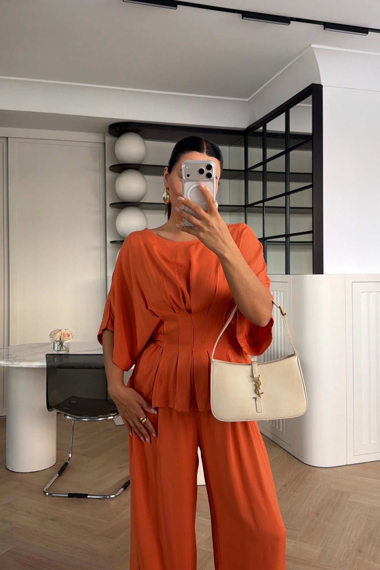 YARASA KOL BELDEN OTURTMALI TENSEL TAKIM ORANGE 